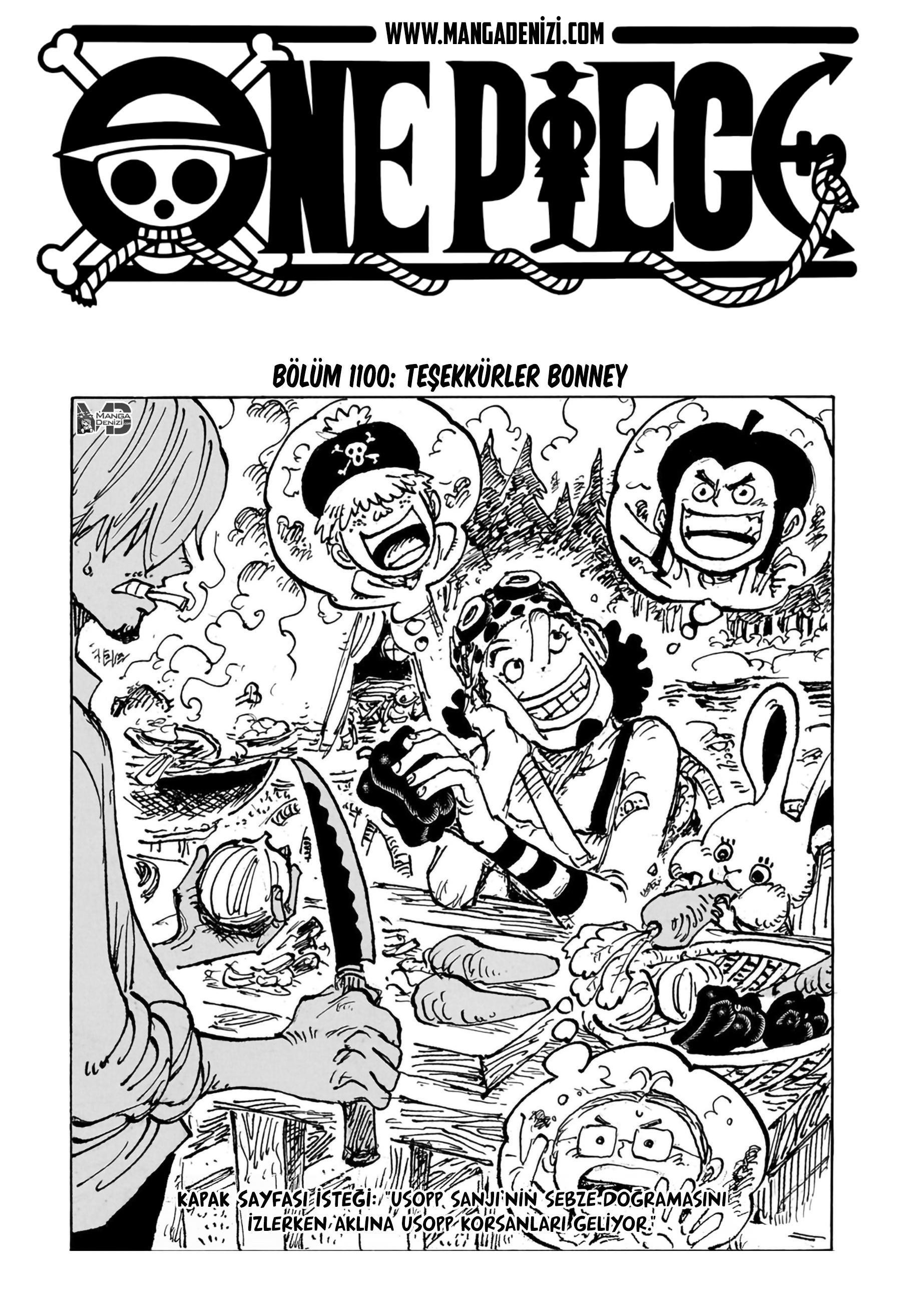 One Piece mangasının 1100 bölümünün 2. sayfasını okuyorsunuz.