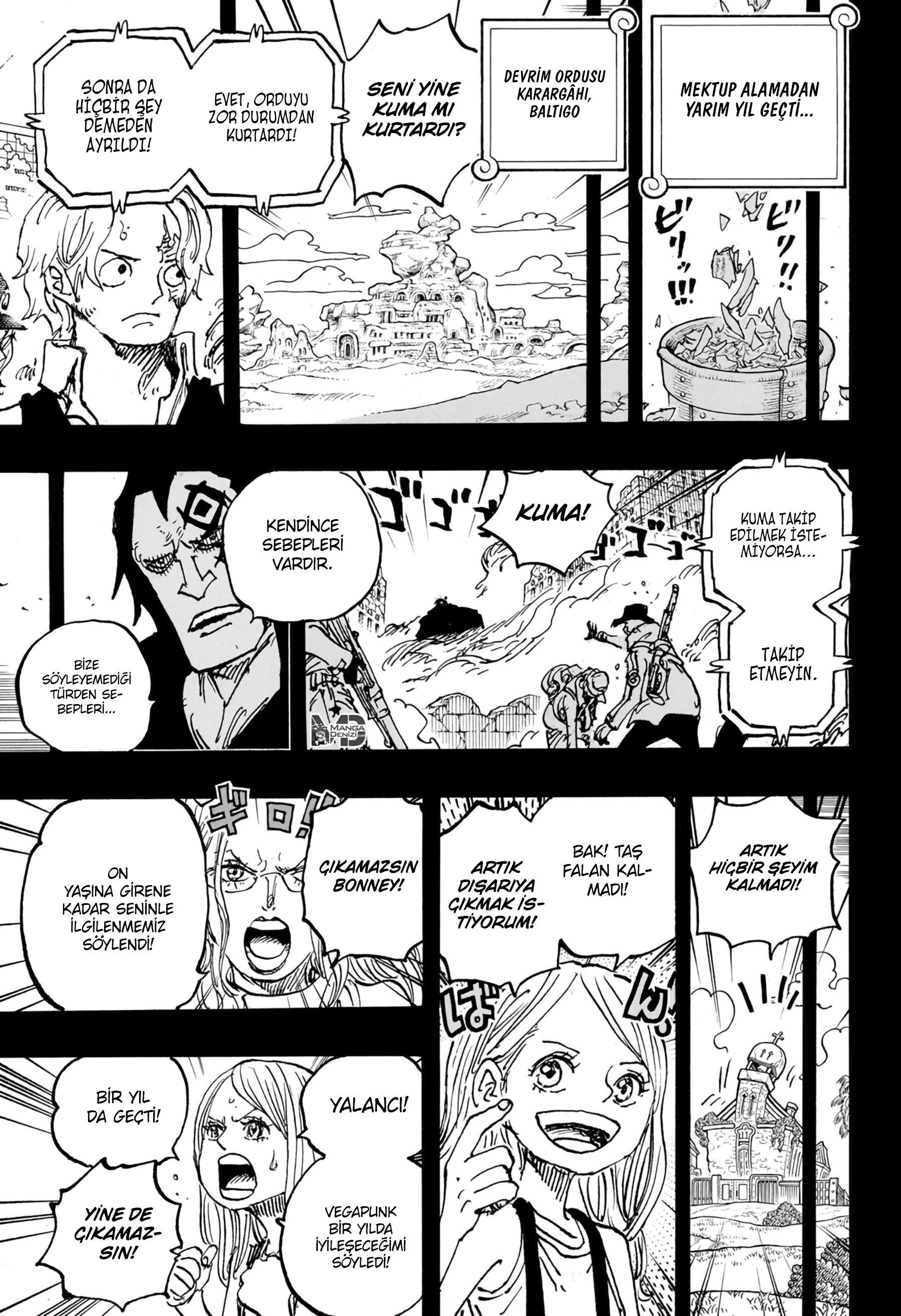 One Piece mangasının 1101 bölümünün 13. sayfasını okuyorsunuz.