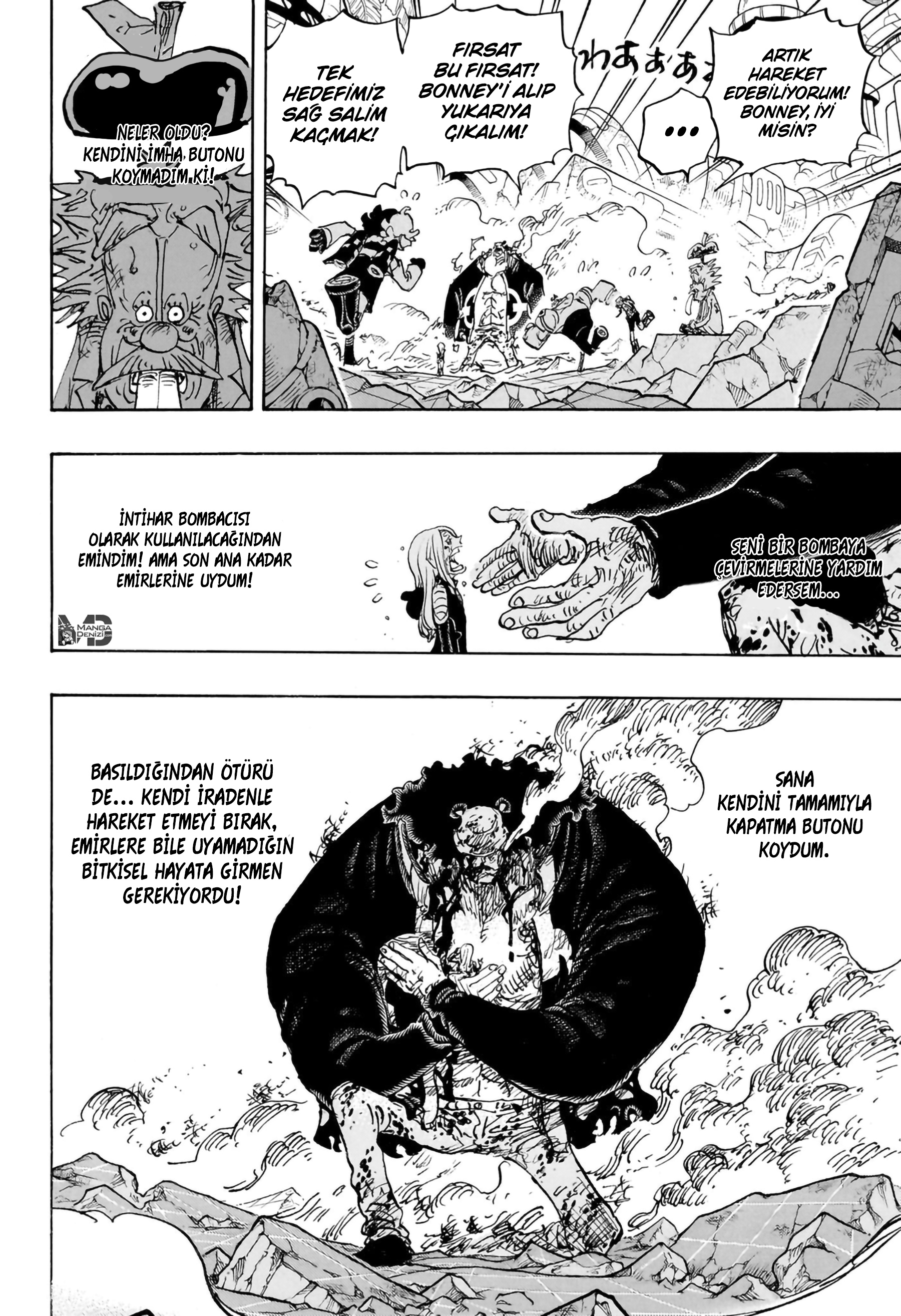 One Piece mangasının 1104 bölümünün 8. sayfasını okuyorsunuz.