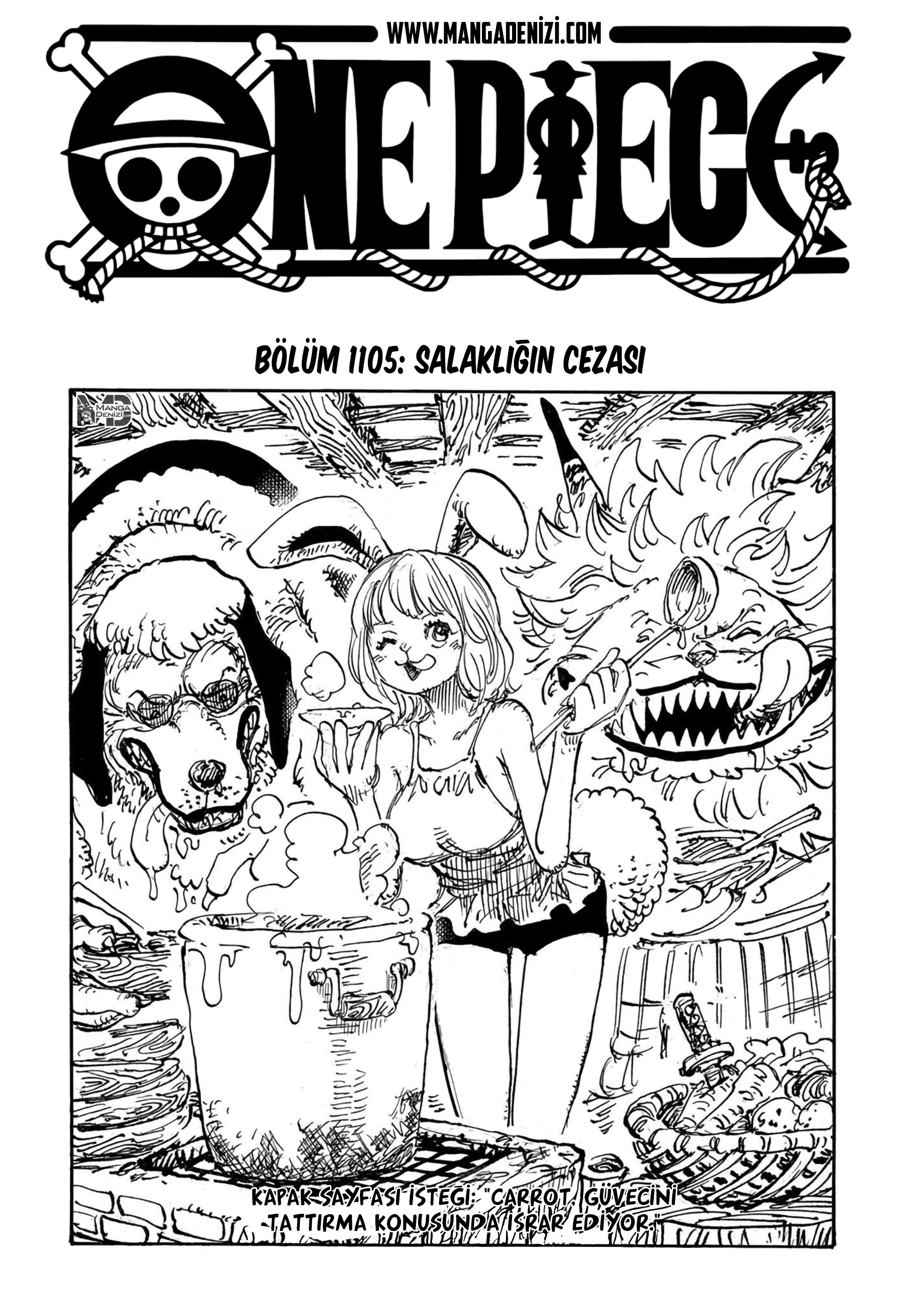One Piece mangasının 1105 bölümünün 2. sayfasını okuyorsunuz.