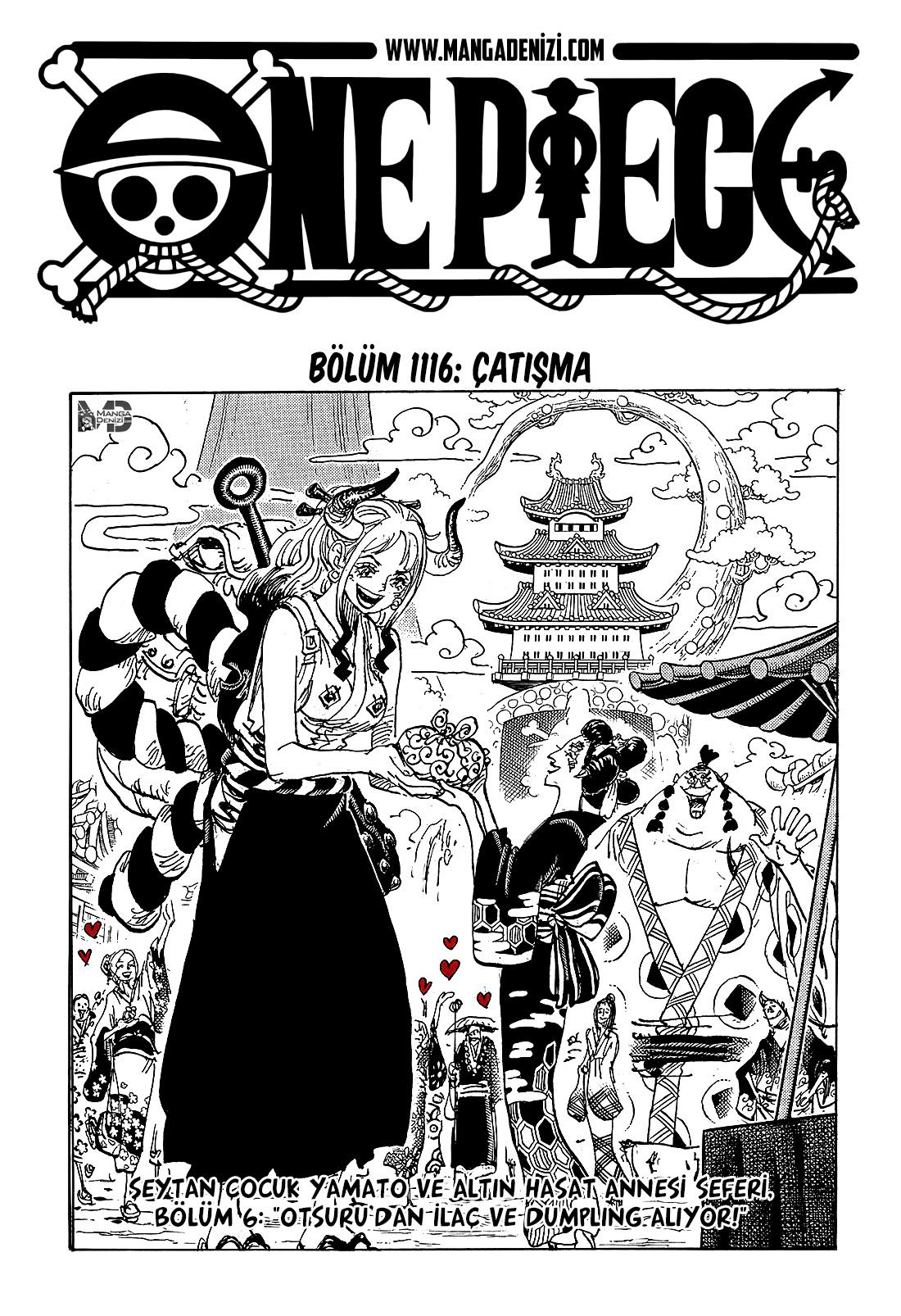 One Piece mangasının 1116 bölümünün 2. sayfasını okuyorsunuz.