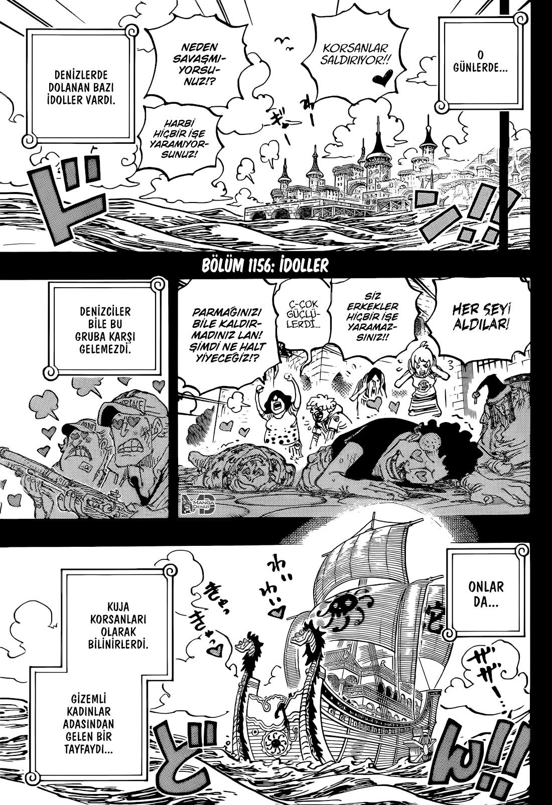 One Piece mangasının 1156 bölümünün 3. sayfasını okuyorsunuz.