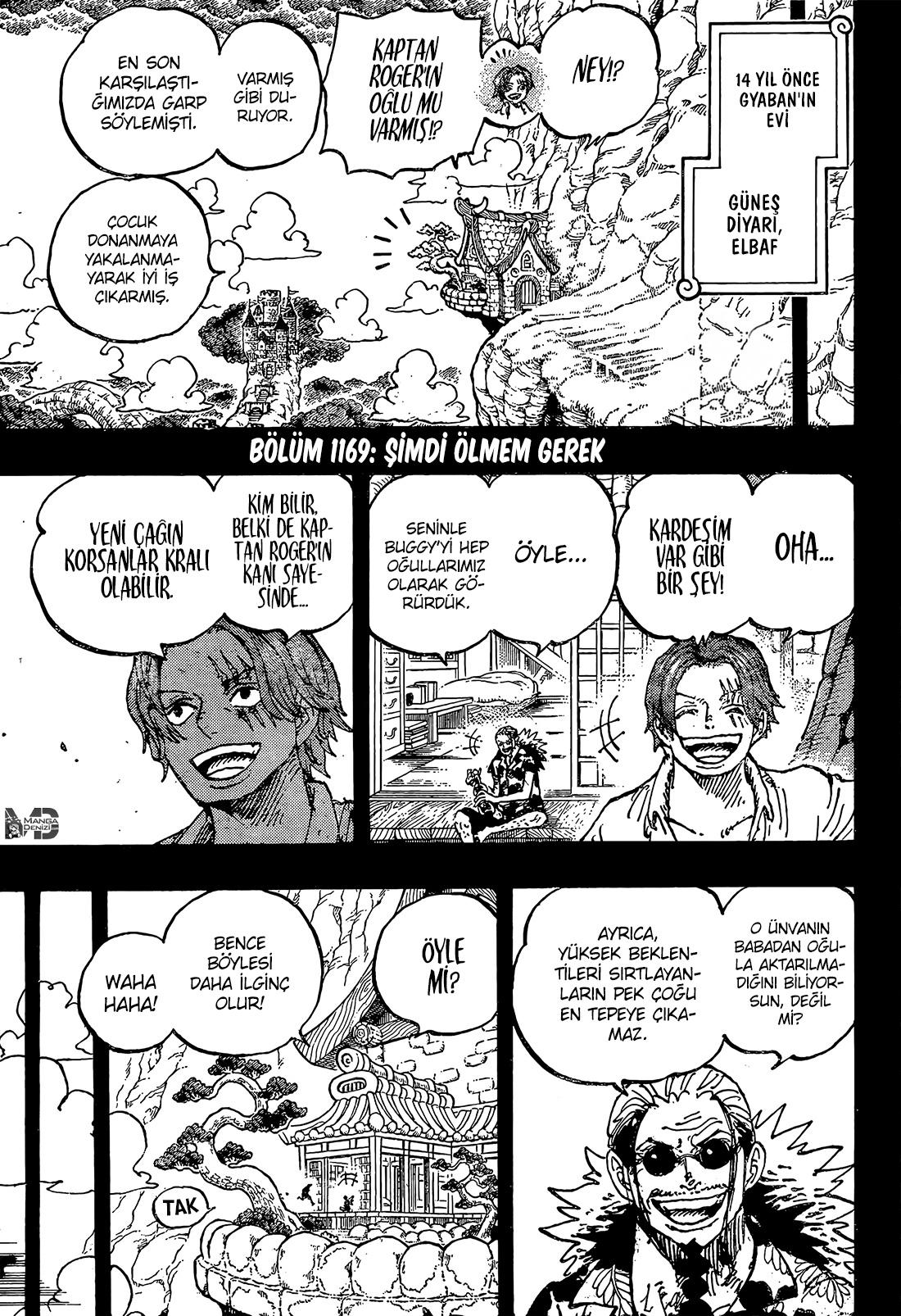 One Piece mangasının 1169 bölümünün 3. sayfasını okuyorsunuz.