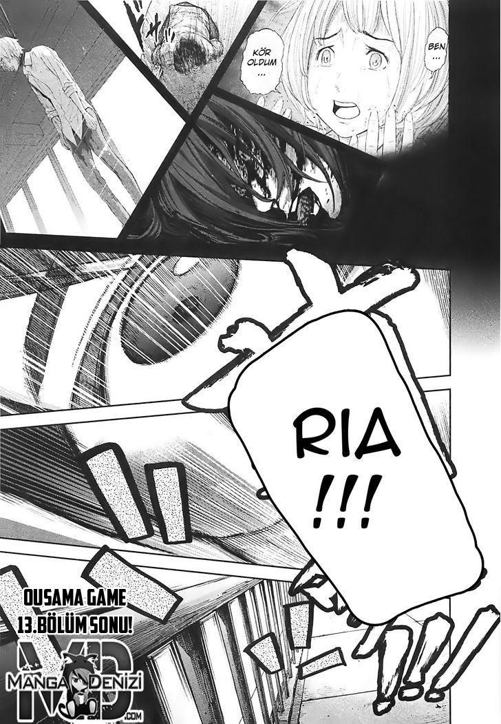 Ousama Game mangasının 13 bölümünün 31. sayfasını okuyorsunuz.