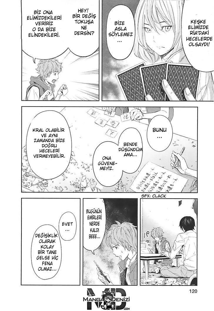 Ousama Game mangasının 14 bölümünün 38. sayfasını okuyorsunuz.