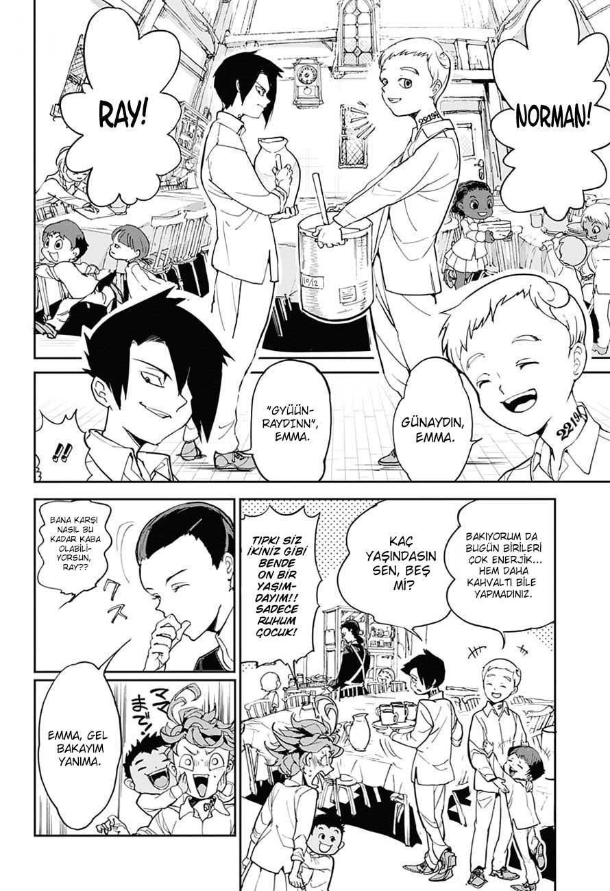 The Promised Neverland mangasının 001 bölümünün 7. sayfasını okuyorsunuz.