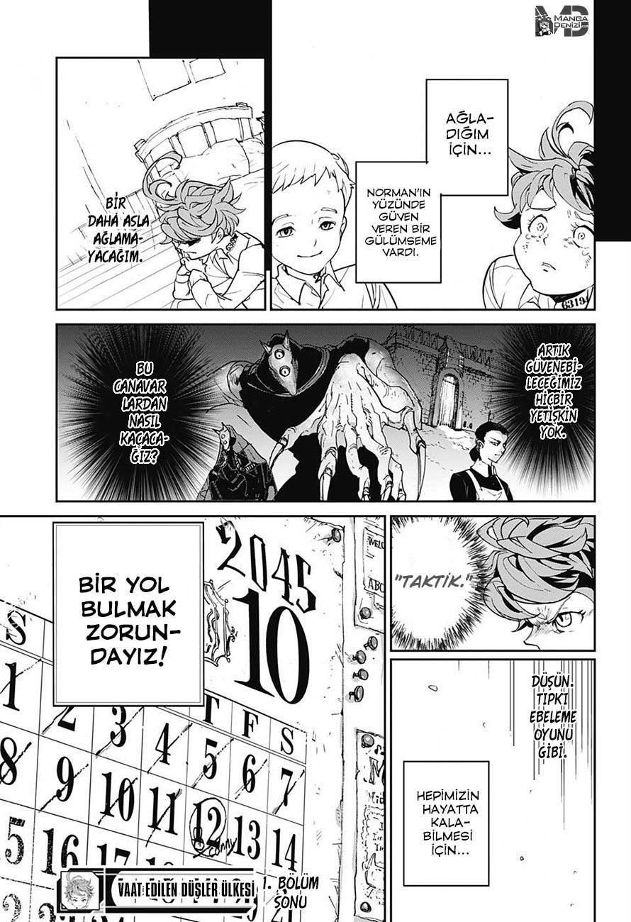 The Promised Neverland mangasının 001 bölümünün 52. sayfasını okuyorsunuz.
