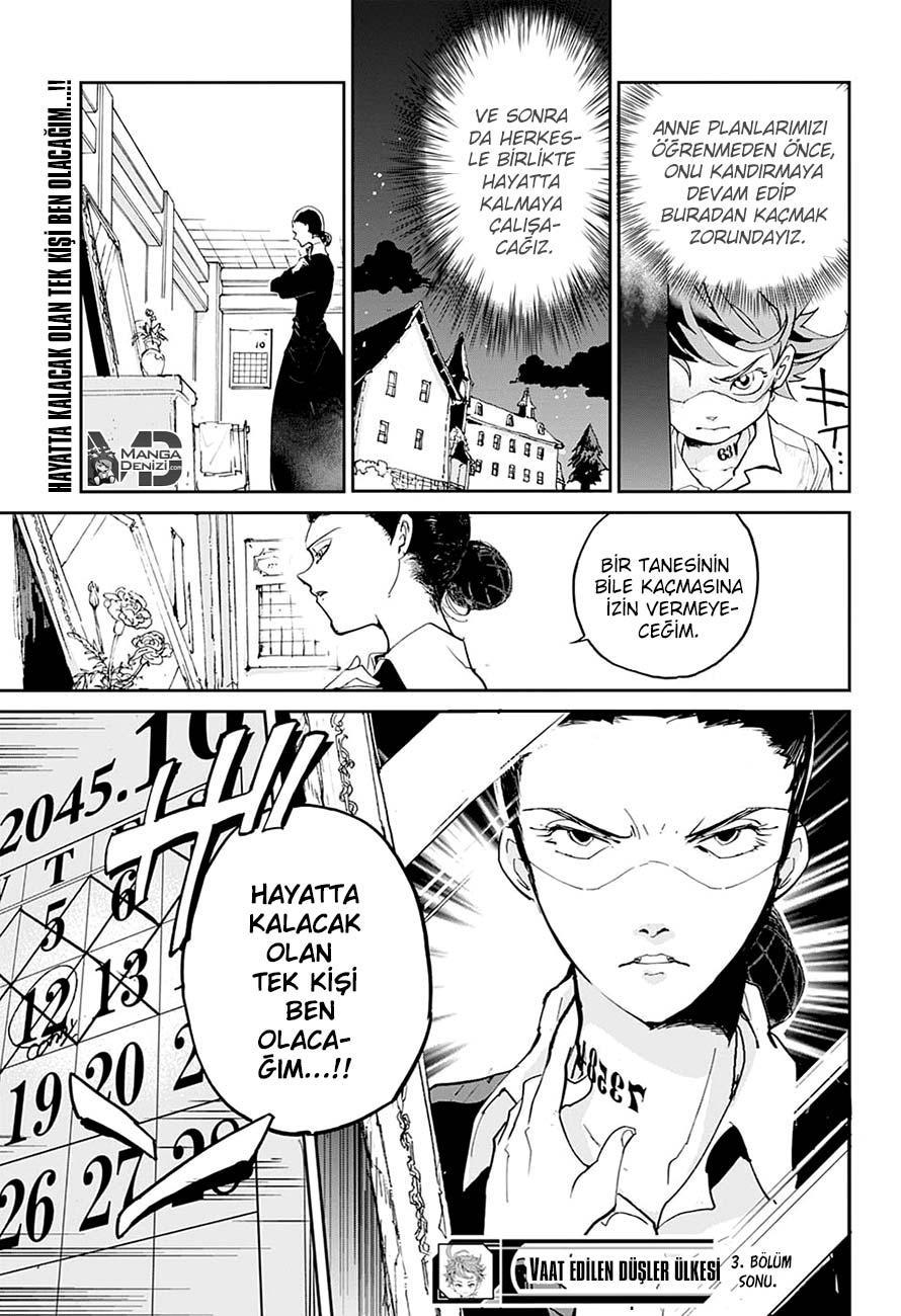 The Promised Neverland mangasının 003 bölümünün 24. sayfasını okuyorsunuz.