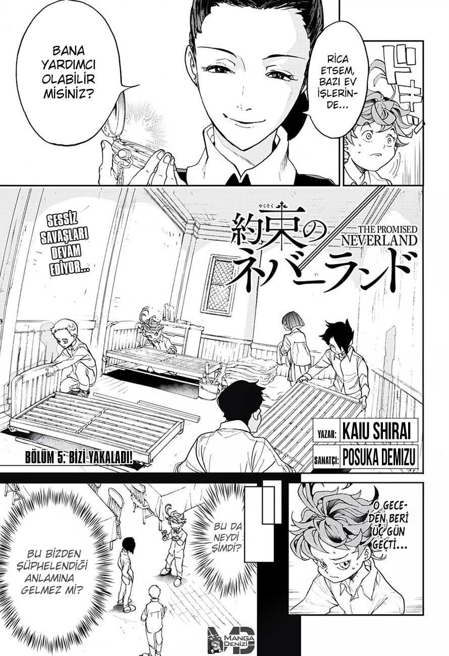 The Promised Neverland mangasının 005 bölümünün 4. sayfasını okuyorsunuz.