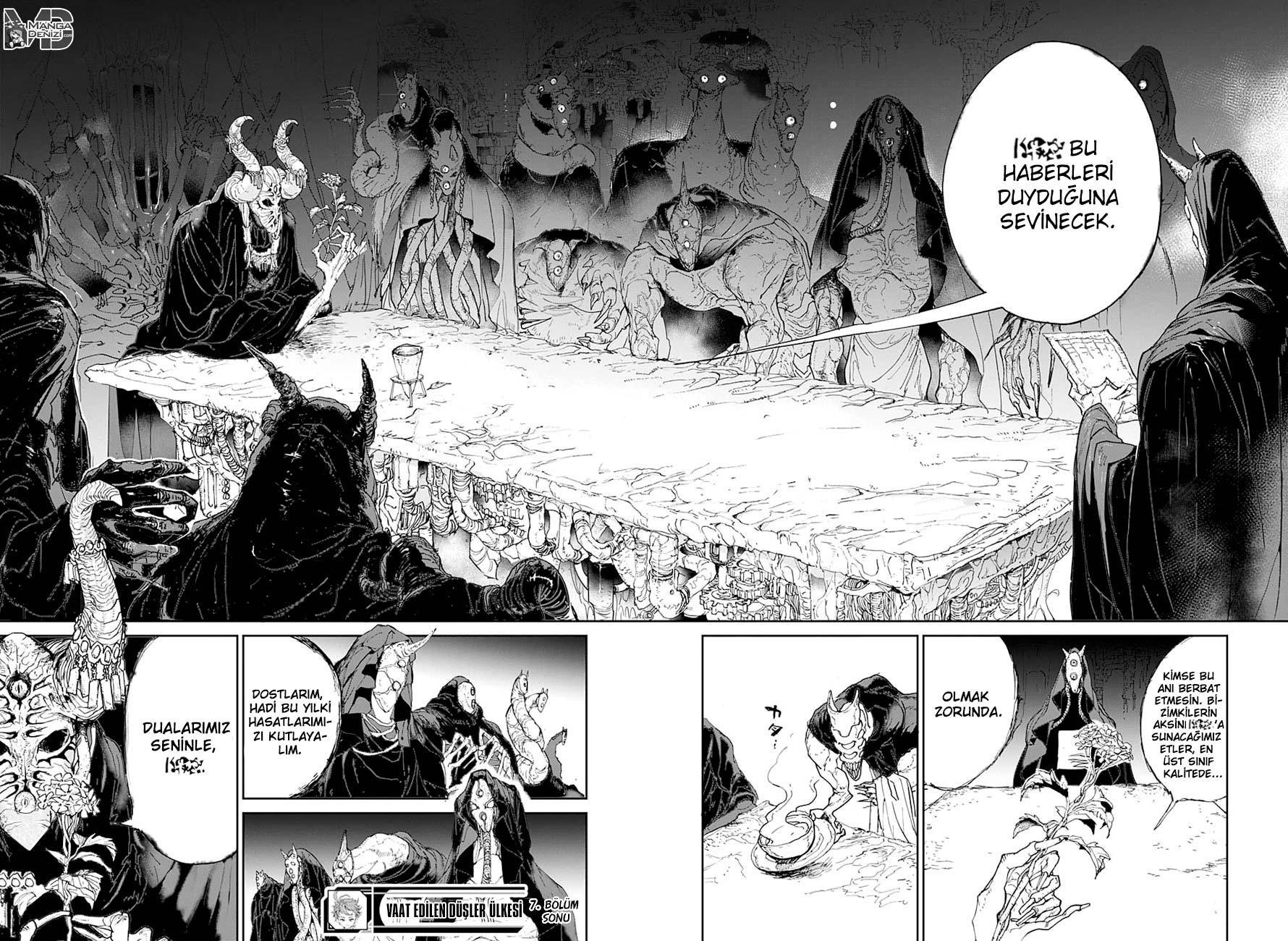 The Promised Neverland mangasının 007 bölümünün 19. sayfasını okuyorsunuz.