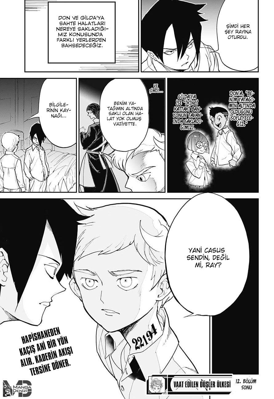 The Promised Neverland mangasının 012 bölümünün 20. sayfasını okuyorsunuz.