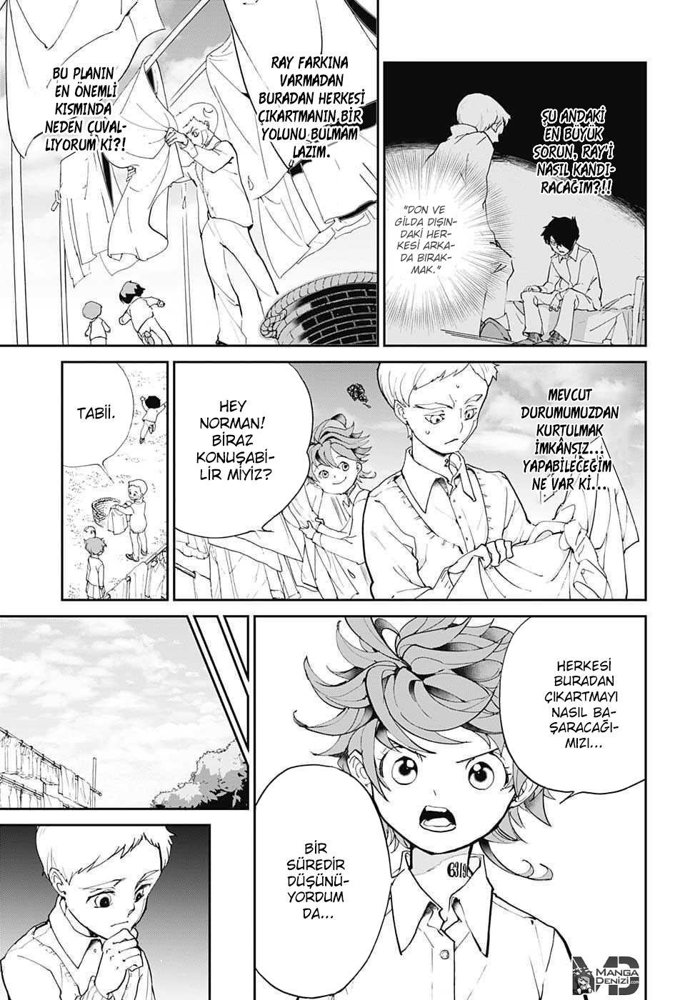 The Promised Neverland mangasının 019 bölümünün 8. sayfasını okuyorsunuz.