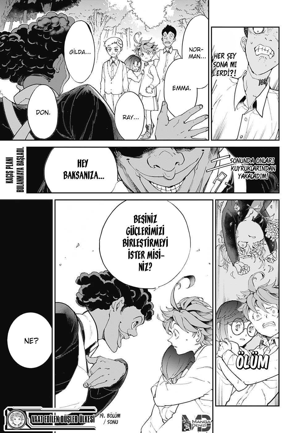 The Promised Neverland mangasının 019 bölümünün 20. sayfasını okuyorsunuz.
