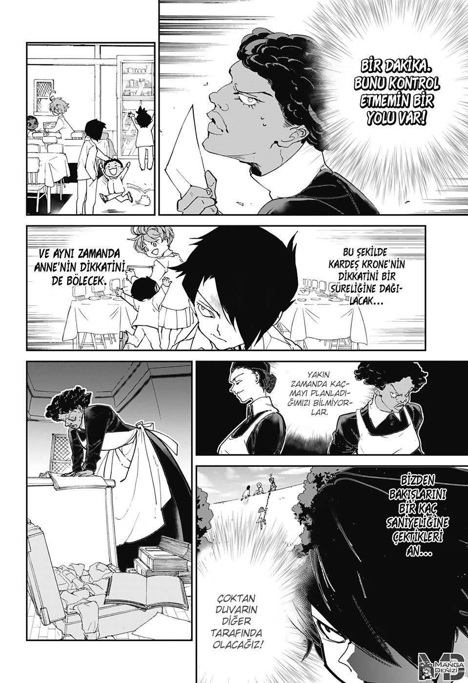 The Promised Neverland mangasının 022 bölümünün 15. sayfasını okuyorsunuz.