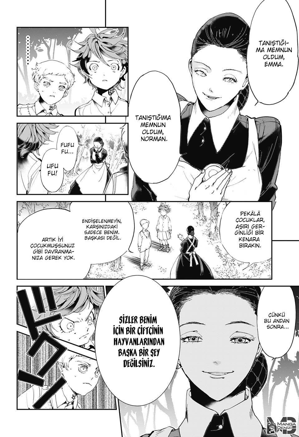 The Promised Neverland mangasının 025 bölümünün 5. sayfasını okuyorsunuz.