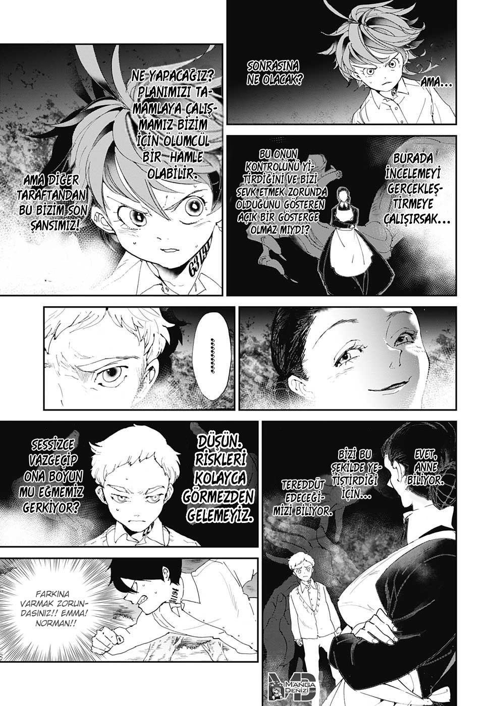 The Promised Neverland mangasının 025 bölümünün 10. sayfasını okuyorsunuz.