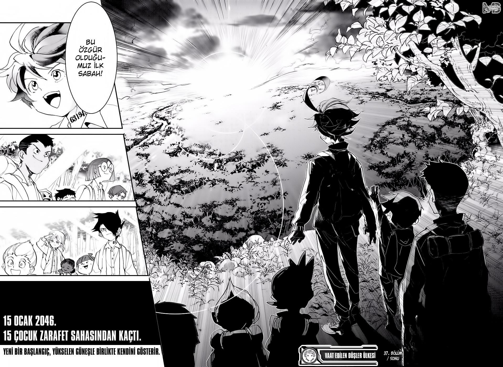 The Promised Neverland mangasının 037 bölümünün 21. sayfasını okuyorsunuz.