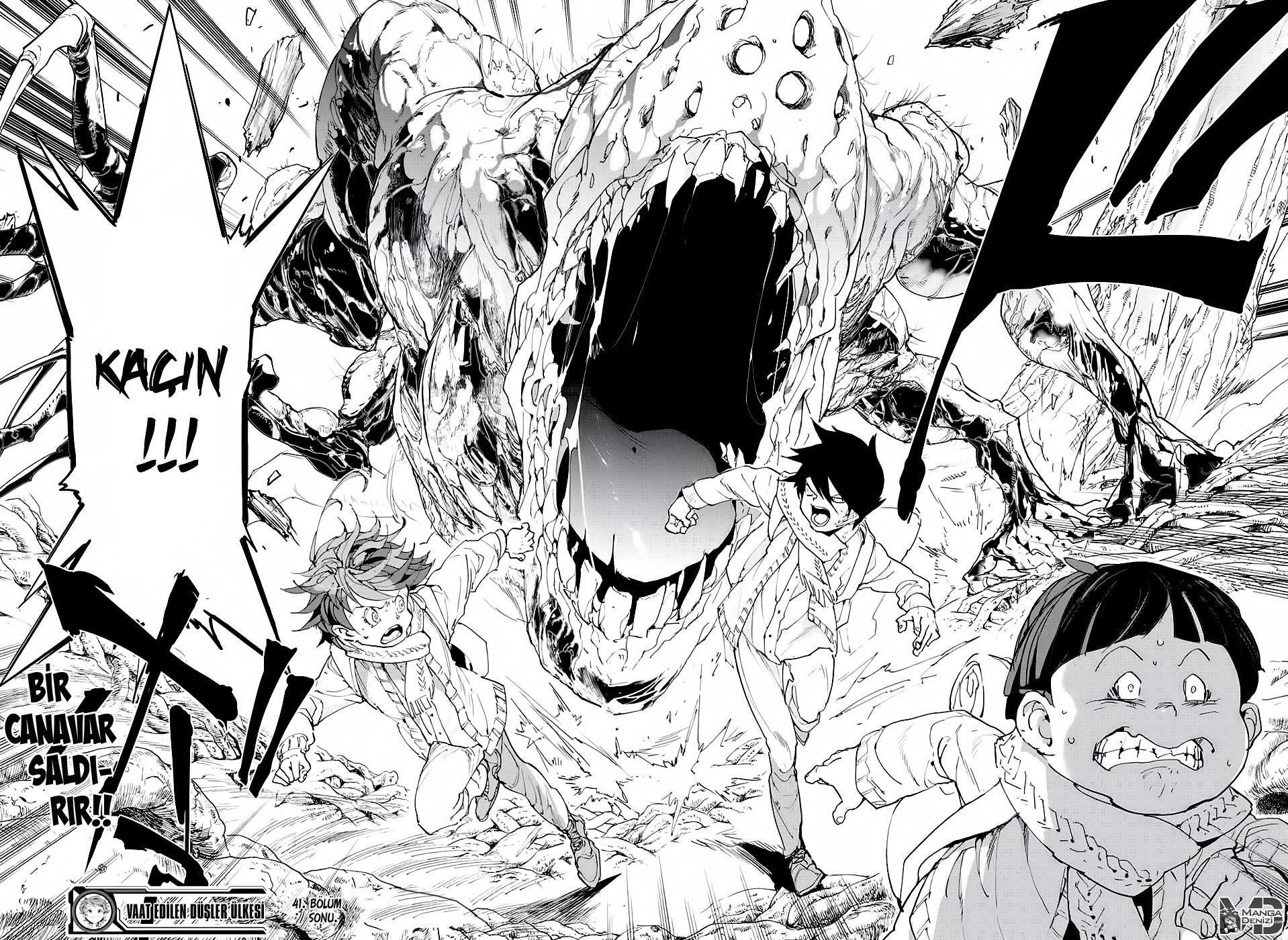 The Promised Neverland mangasının 041 bölümünün 19. sayfasını okuyorsunuz.