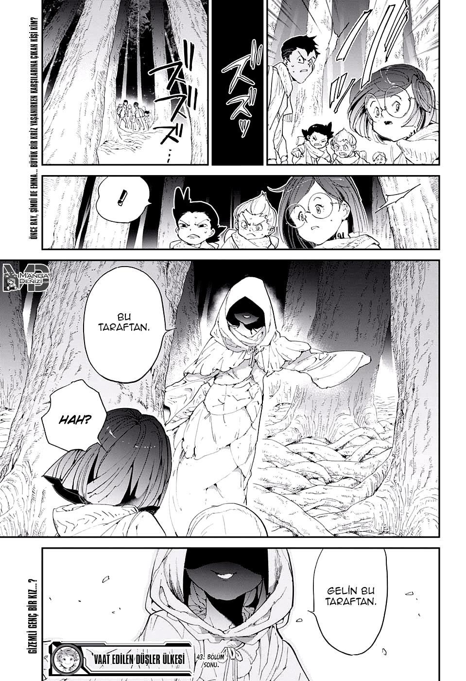 The Promised Neverland mangasının 043 bölümünün 20. sayfasını okuyorsunuz.