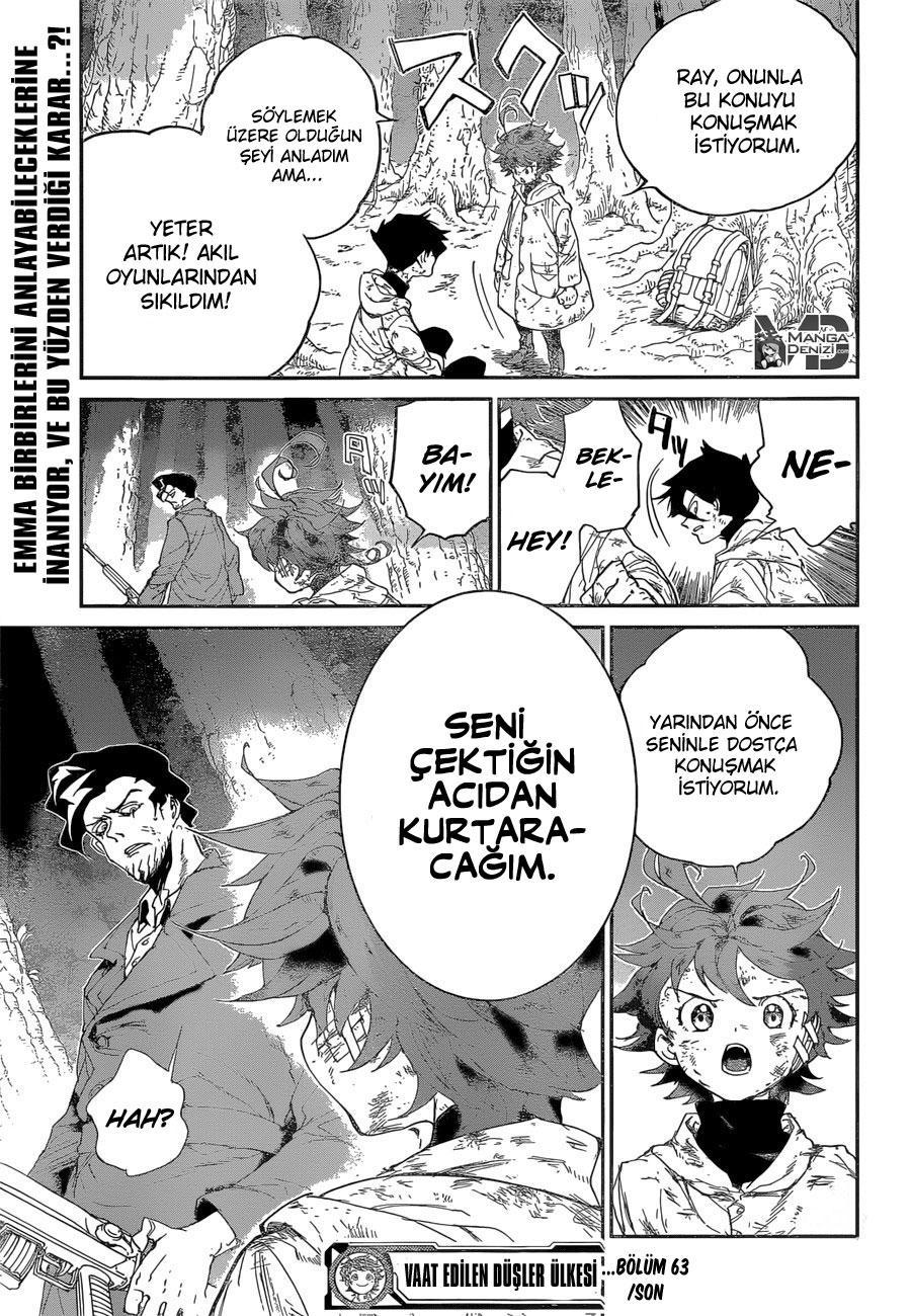 The Promised Neverland mangasının 063 bölümünün 19. sayfasını okuyorsunuz.