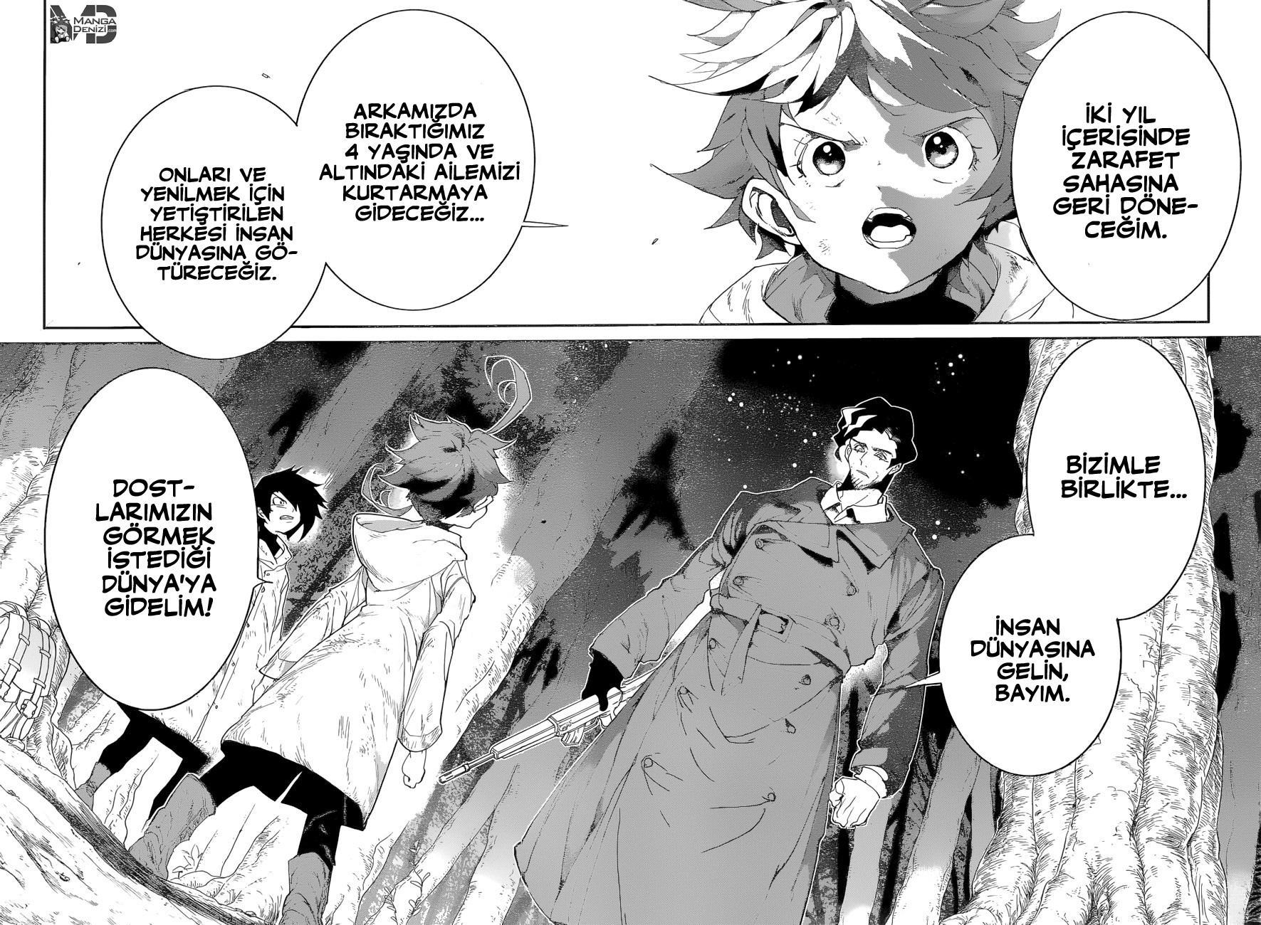 The Promised Neverland mangasının 064 bölümünün 13. sayfasını okuyorsunuz.