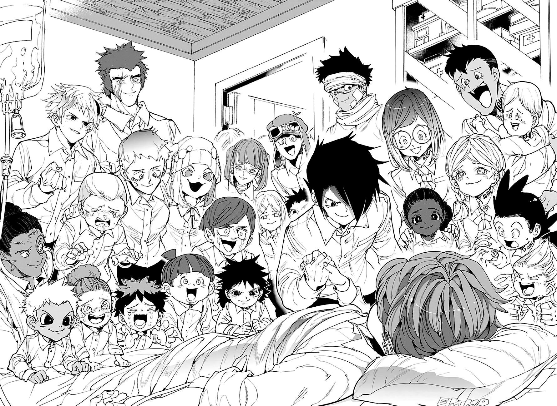 The Promised Neverland mangasının 096 bölümünün 15. sayfasını okuyorsunuz.