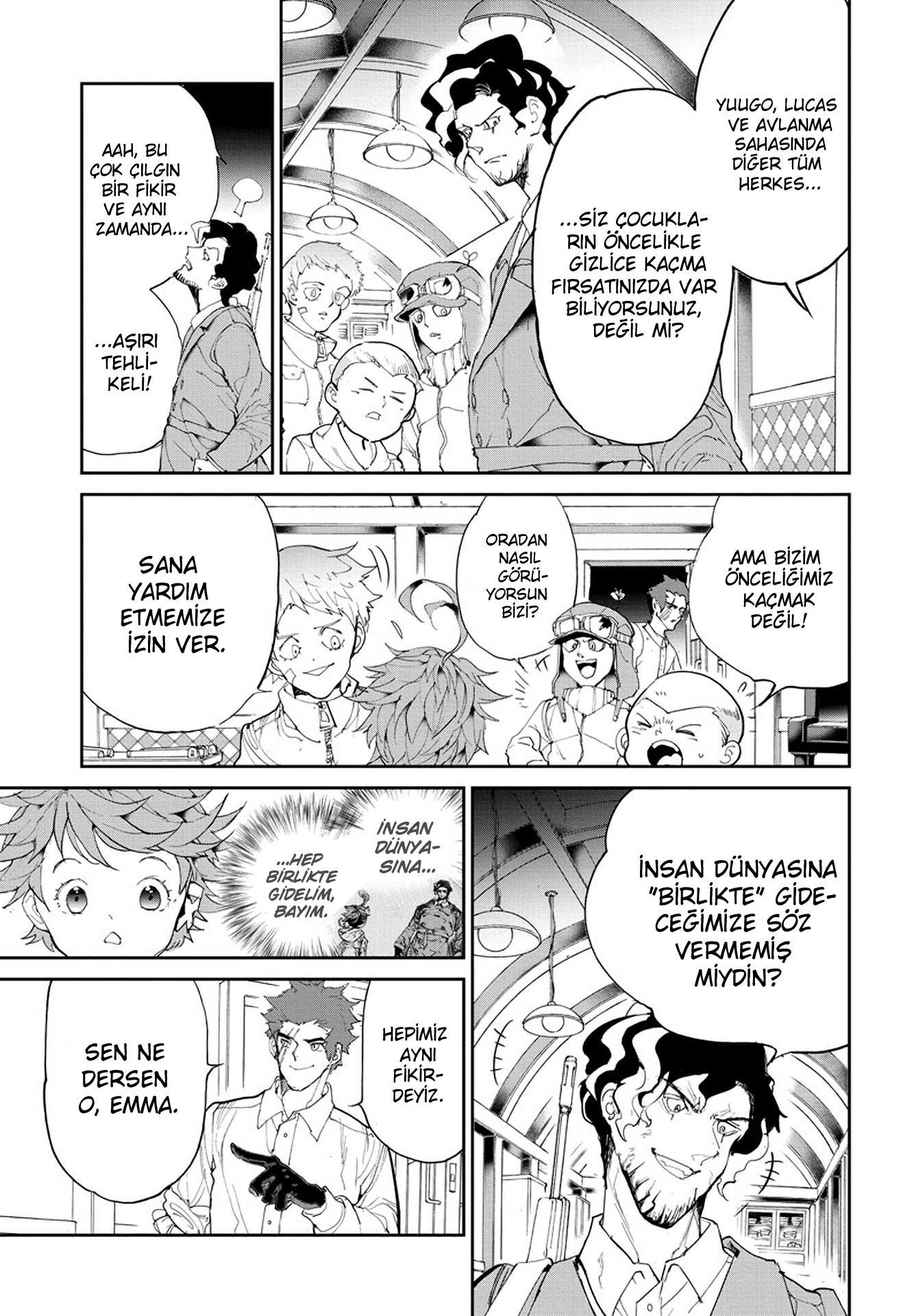 The Promised Neverland mangasının 097 bölümünün 16. sayfasını okuyorsunuz.