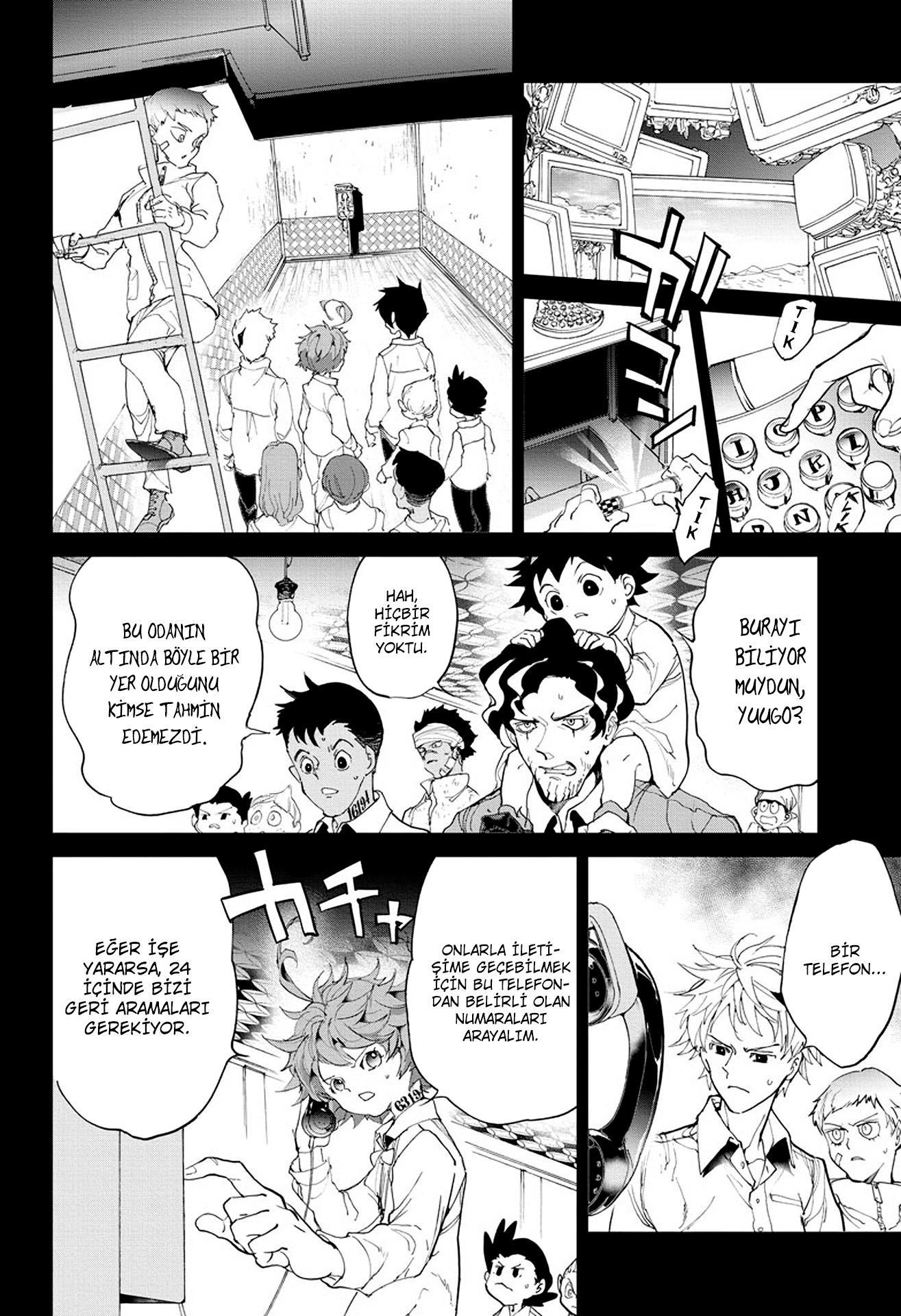 The Promised Neverland mangasının 098 bölümünün 15. sayfasını okuyorsunuz.
