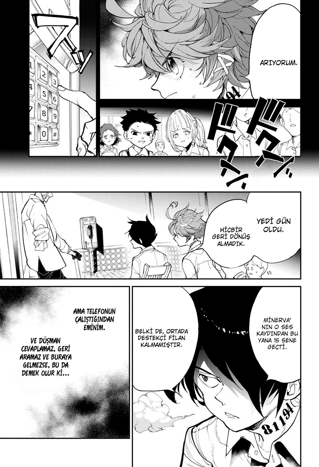The Promised Neverland mangasının 098 bölümünün 16. sayfasını okuyorsunuz.