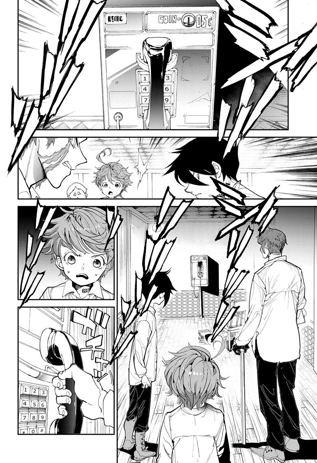 The Promised Neverland mangasının 098 bölümünün 19. sayfasını okuyorsunuz.