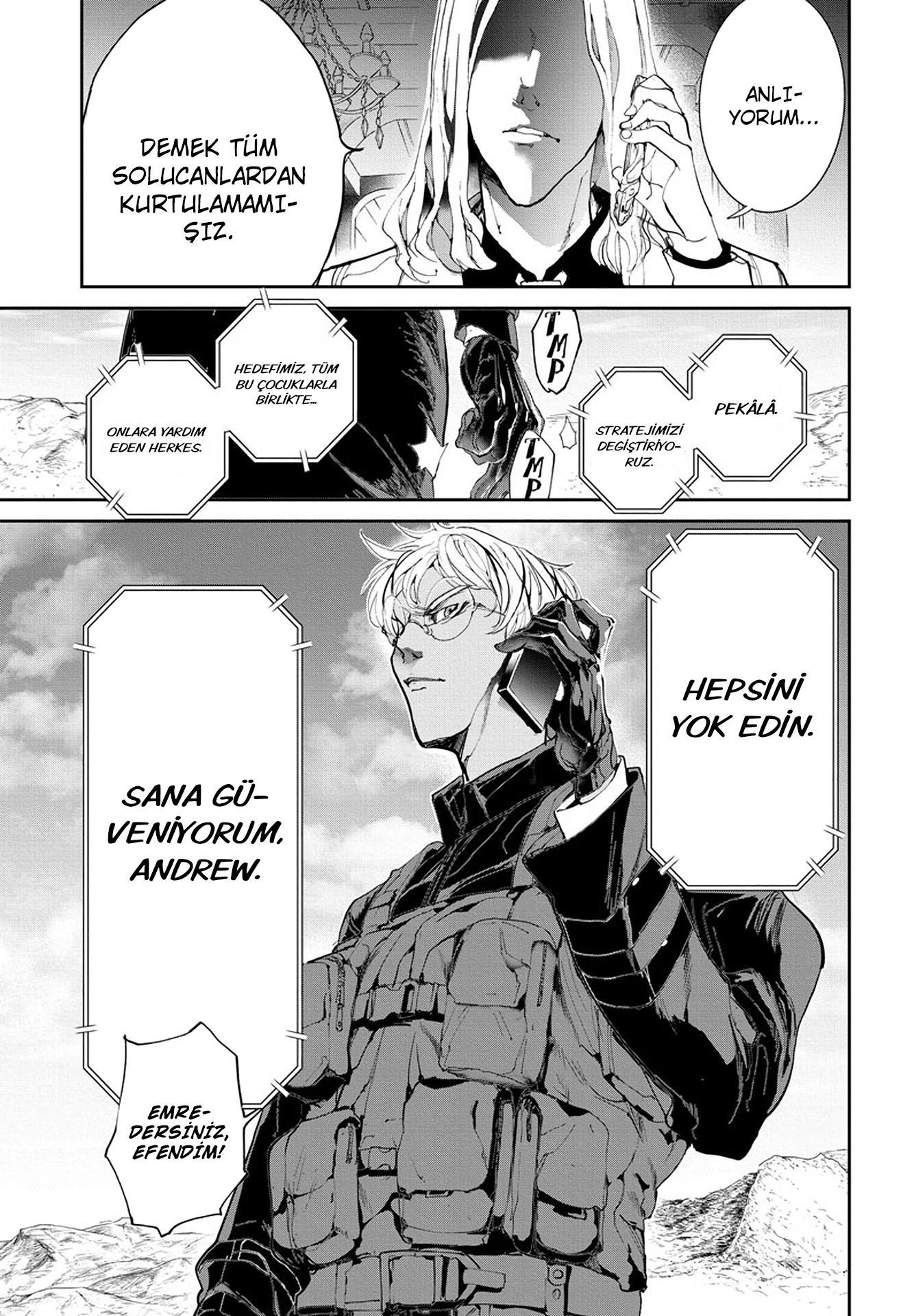 The Promised Neverland mangasının 098 bölümünün 20. sayfasını okuyorsunuz.