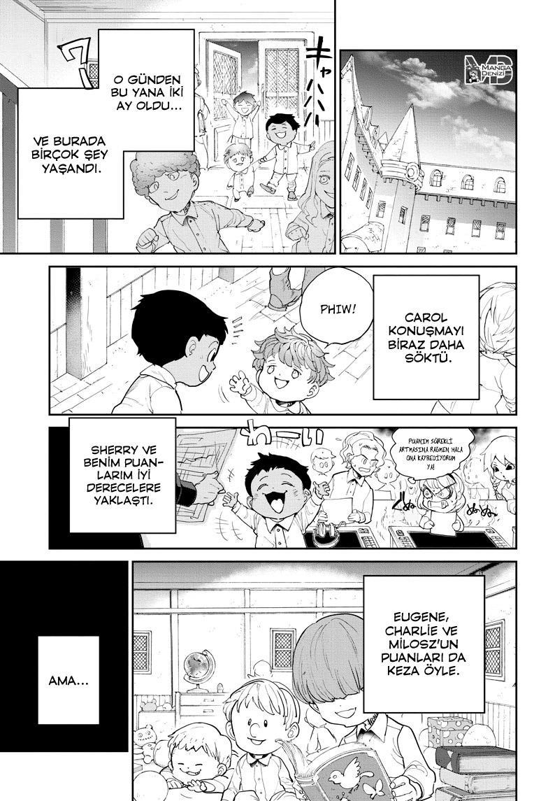 The Promised Neverland mangasının 100 bölümünün 4. sayfasını okuyorsunuz.