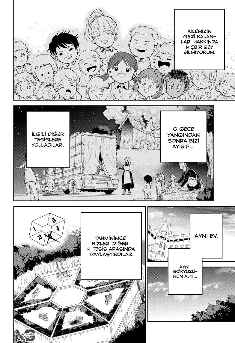 The Promised Neverland mangasının 100 bölümünün 5. sayfasını okuyorsunuz.