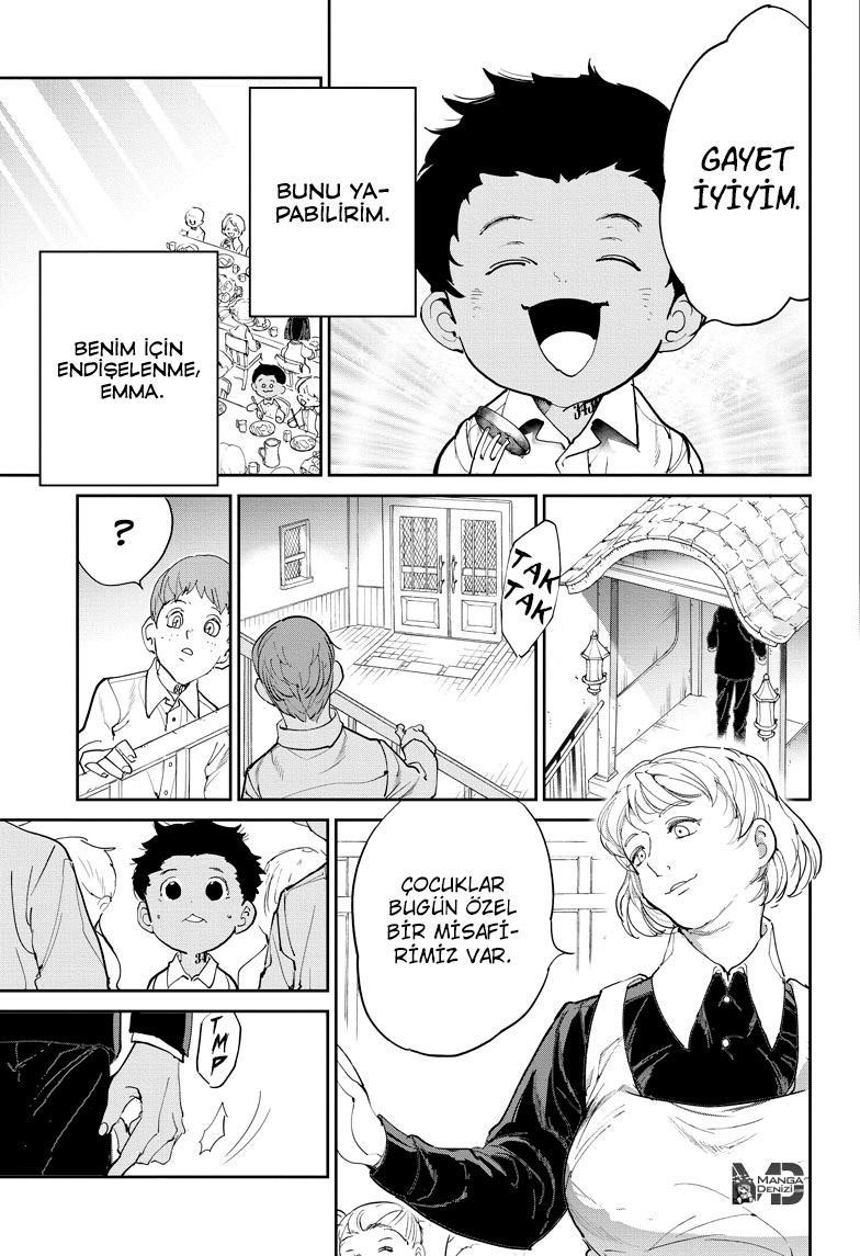 The Promised Neverland mangasının 100 bölümünün 12. sayfasını okuyorsunuz.