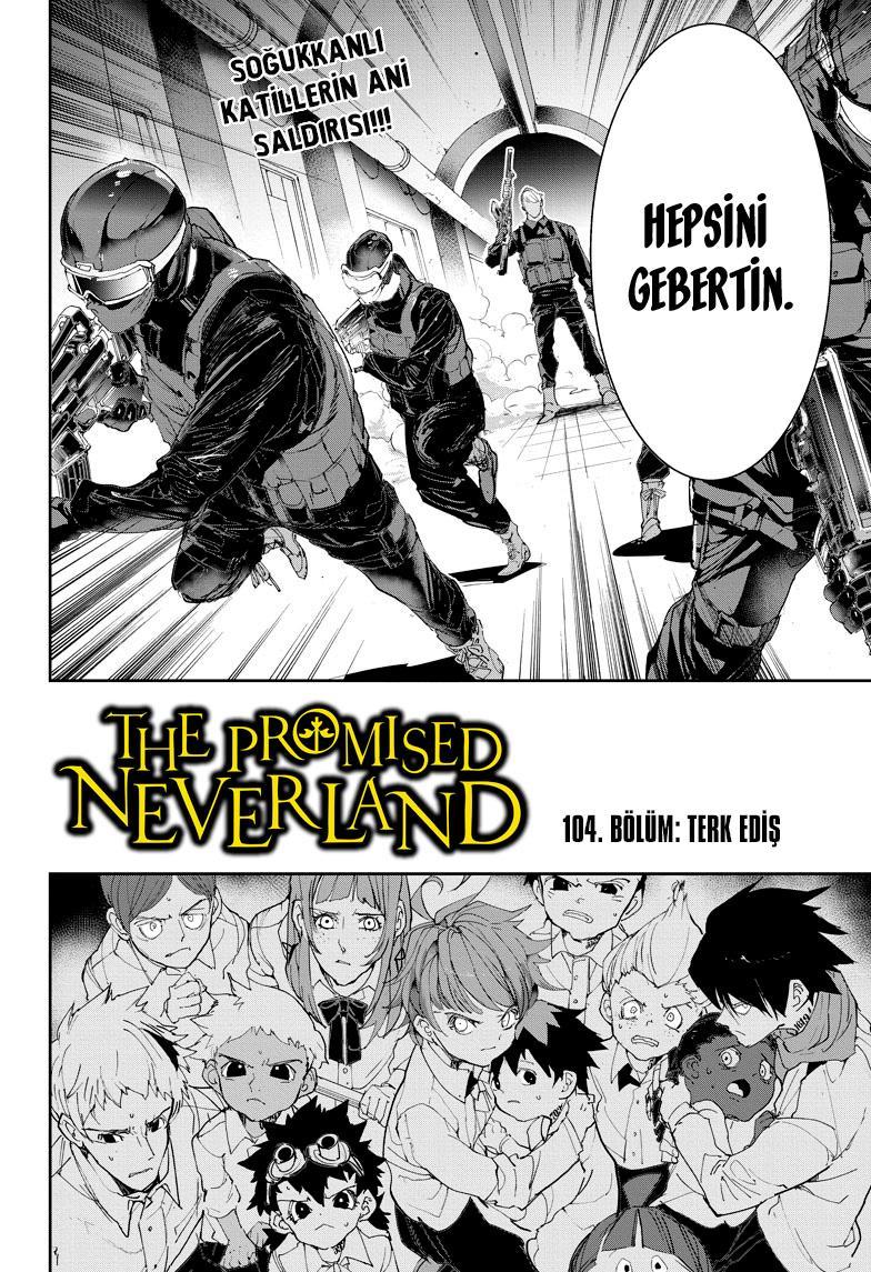The Promised Neverland mangasının 104 bölümünün 3. sayfasını okuyorsunuz.