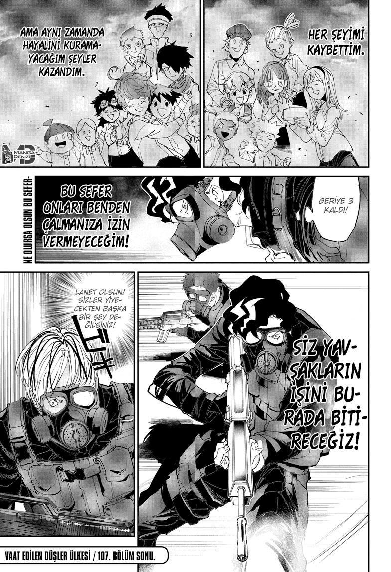 The Promised Neverland mangasının 107 bölümünün 20. sayfasını okuyorsunuz.