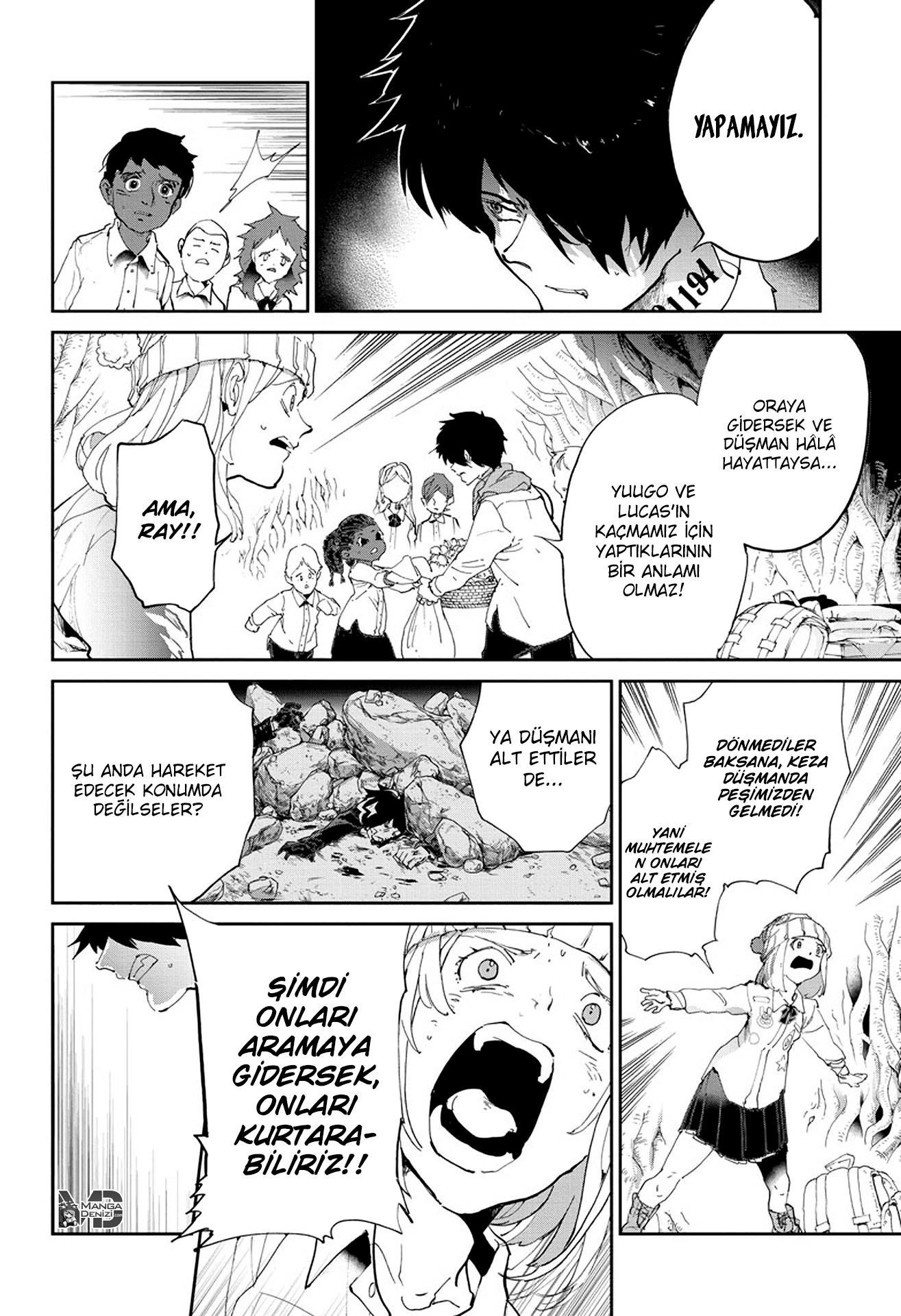 The Promised Neverland mangasının 110 bölümünün 5. sayfasını okuyorsunuz.