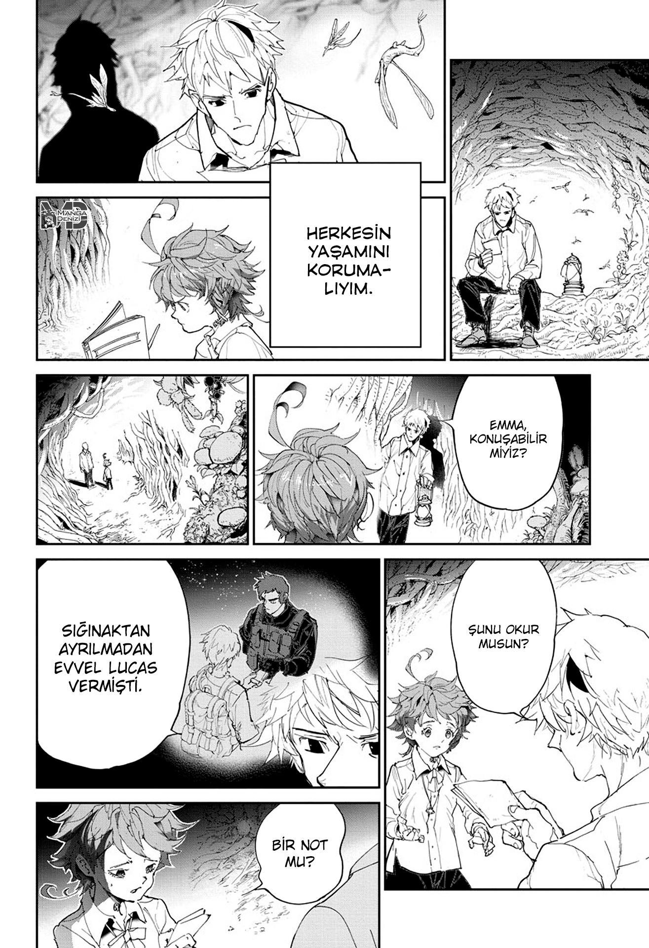 The Promised Neverland mangasının 110 bölümünün 11. sayfasını okuyorsunuz.