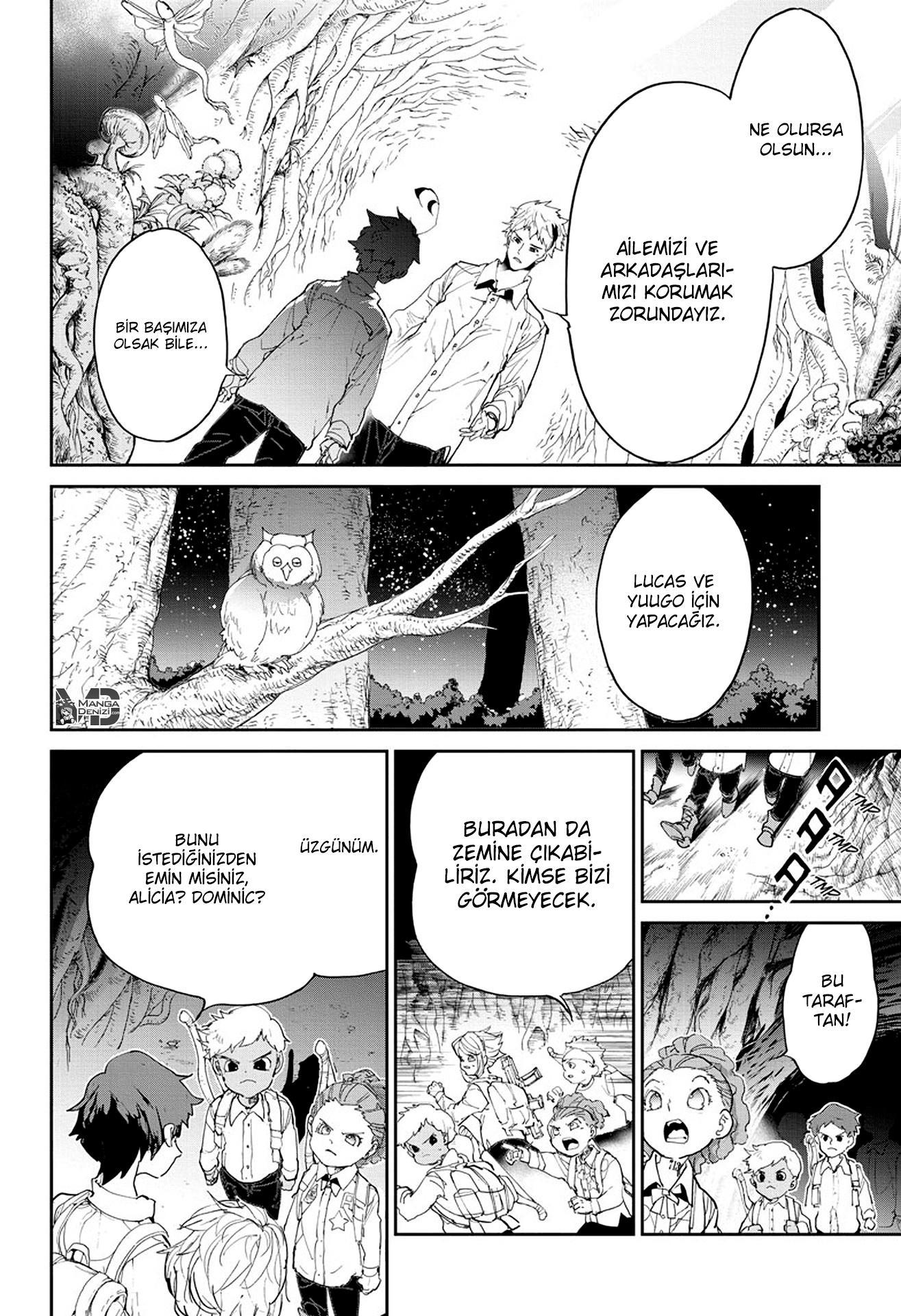 The Promised Neverland mangasının 110 bölümünün 19. sayfasını okuyorsunuz.