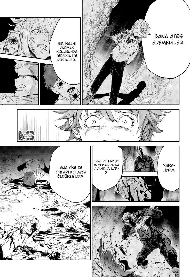 The Promised Neverland mangasının 111 bölümünün 16. sayfasını okuyorsunuz.