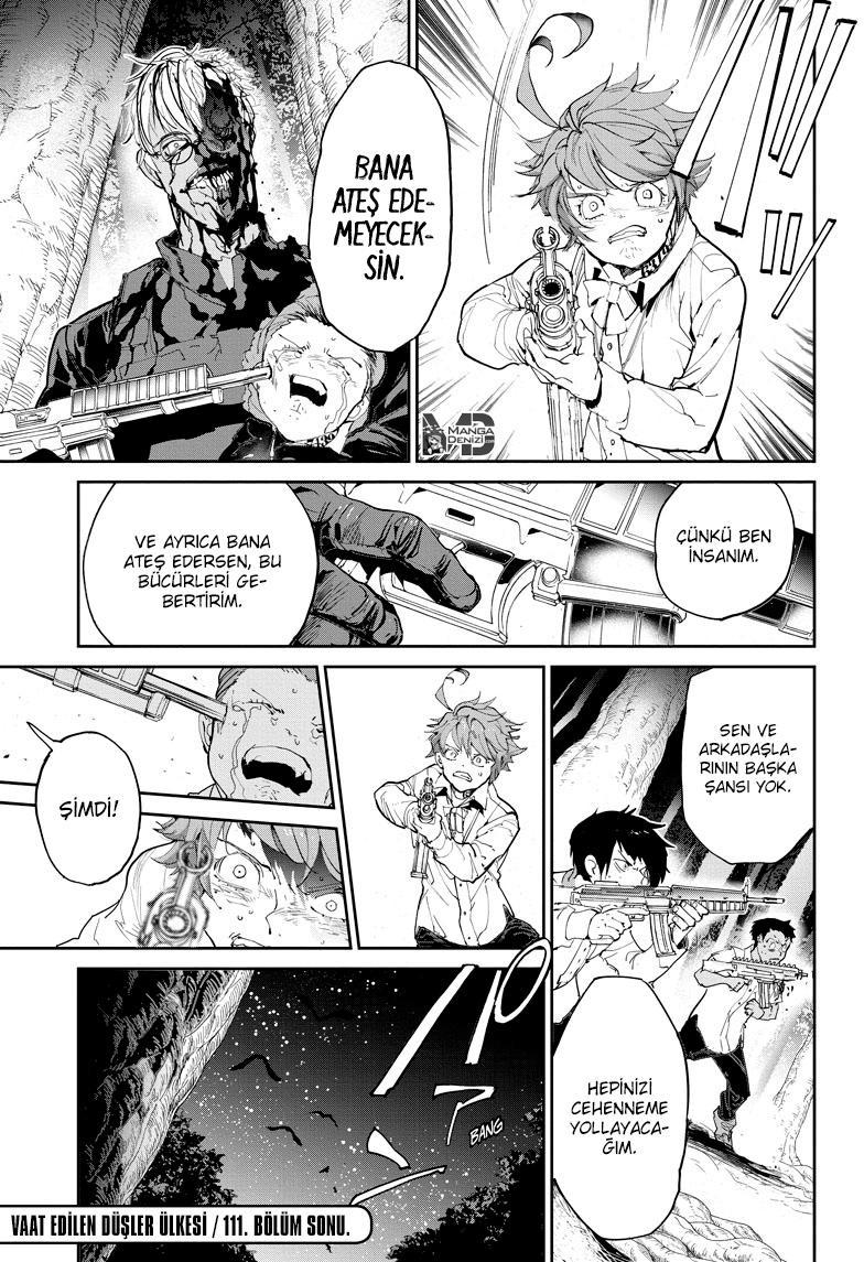 The Promised Neverland mangasının 111 bölümünün 20. sayfasını okuyorsunuz.