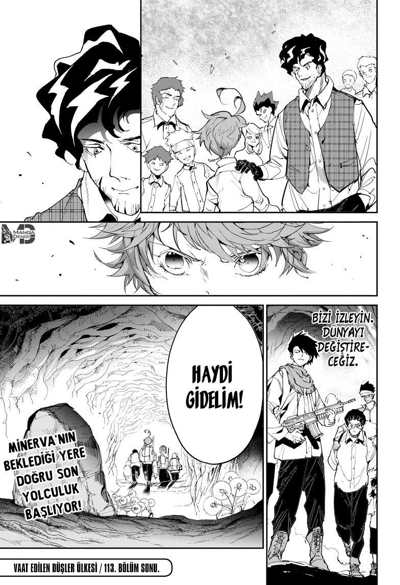 The Promised Neverland mangasının 113 bölümünün 20. sayfasını okuyorsunuz.