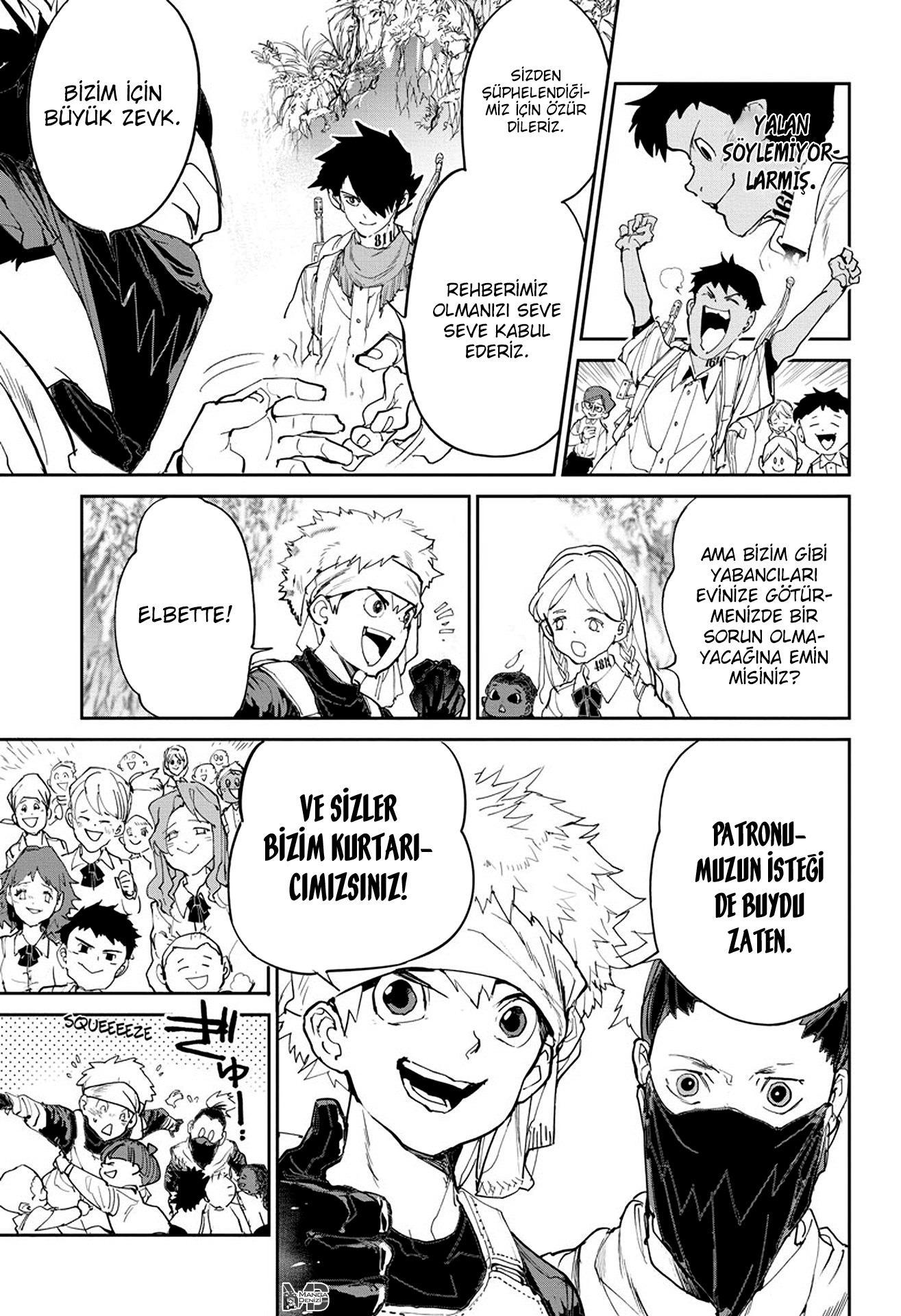 The Promised Neverland mangasının 115 bölümünün 16. sayfasını okuyorsunuz.