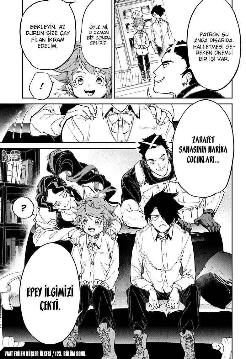 The Promised Neverland mangasının 123 bölümünün 21. sayfasını okuyorsunuz.