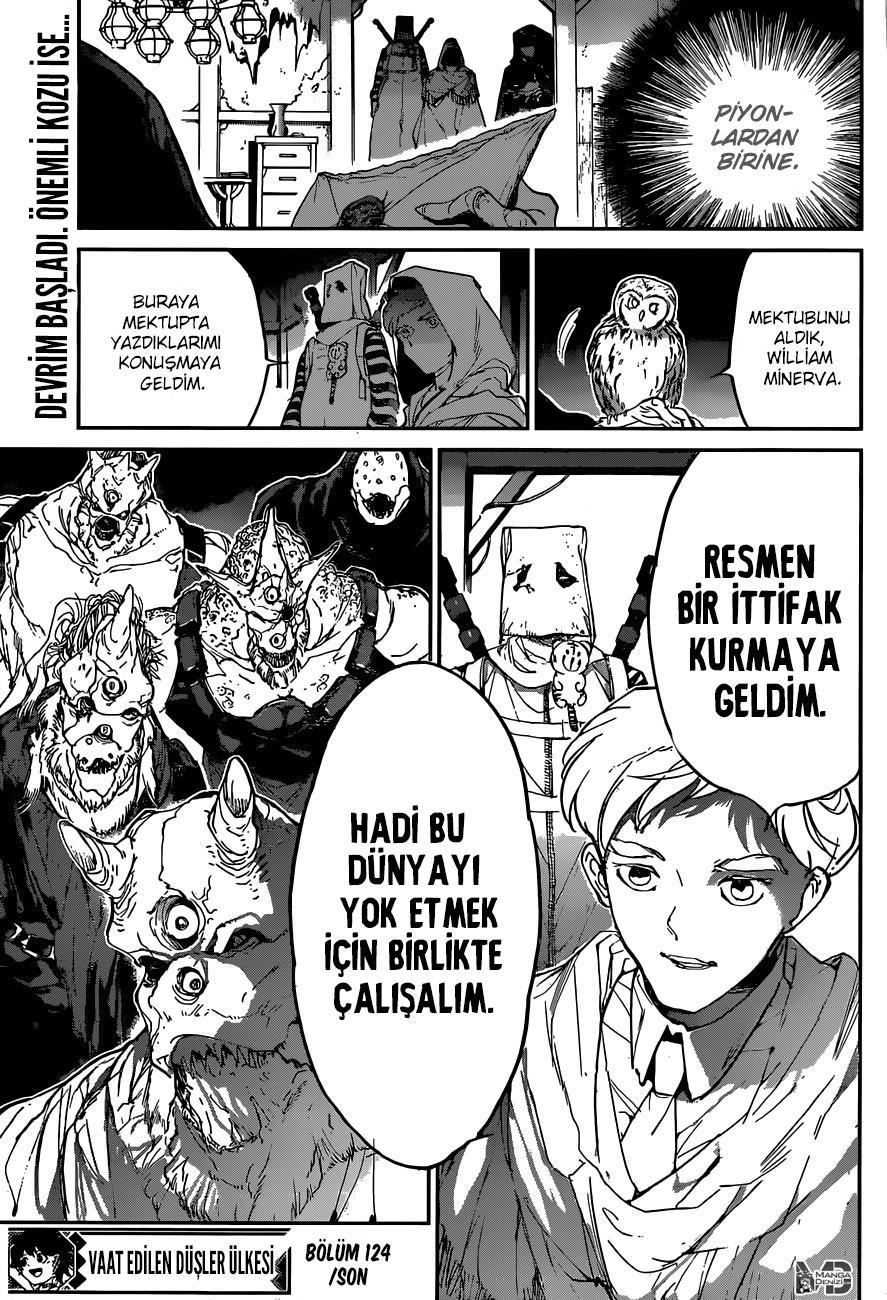 The Promised Neverland mangasının 124 bölümünün 20. sayfasını okuyorsunuz.