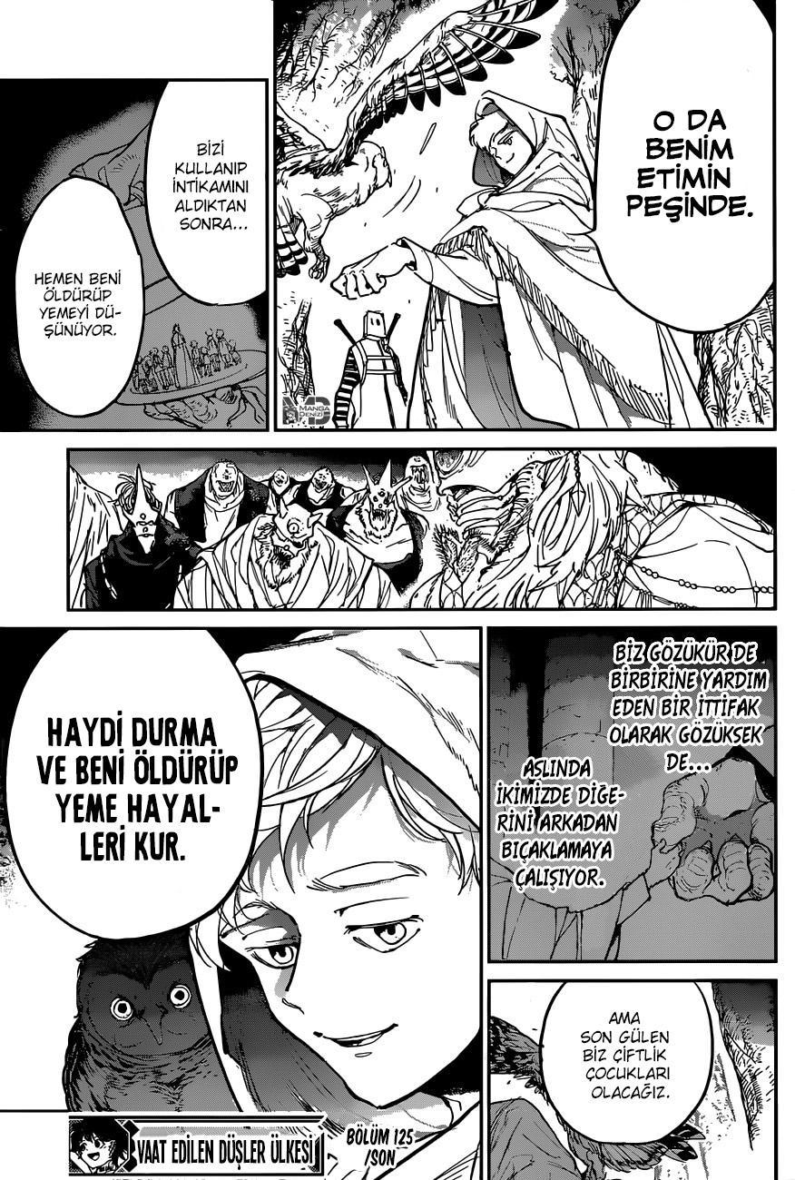 The Promised Neverland mangasının 125 bölümünün 21. sayfasını okuyorsunuz.