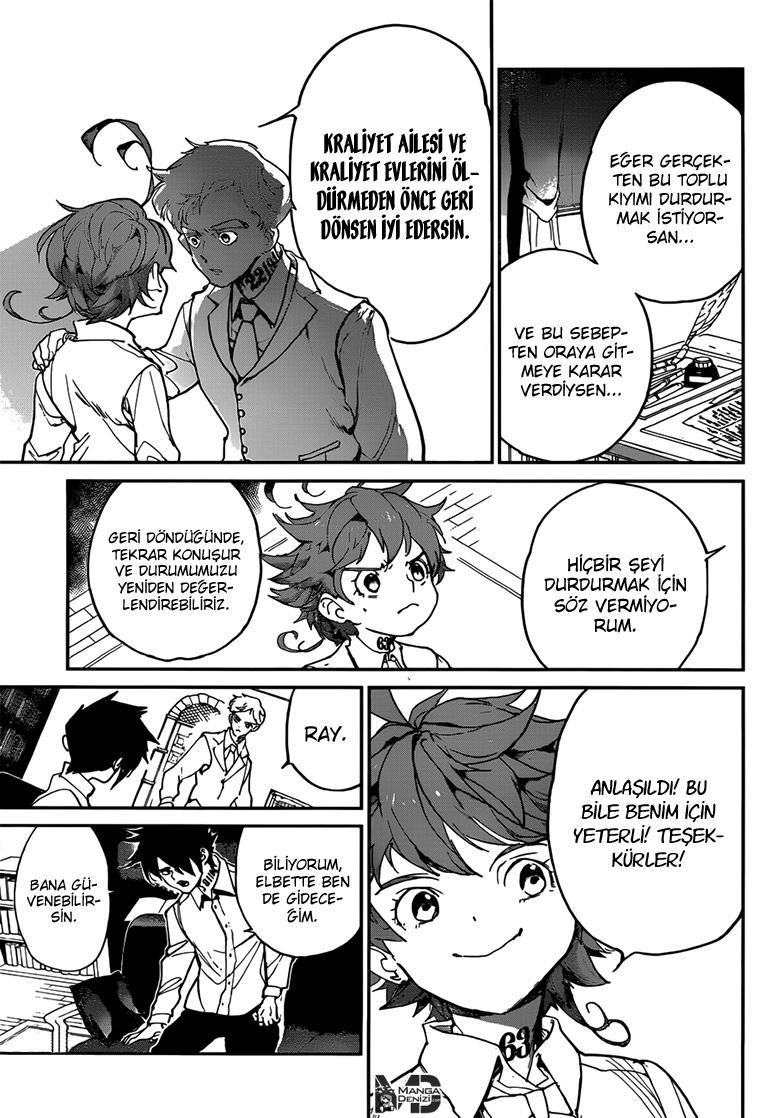 The Promised Neverland mangasının 128 bölümünün 18. sayfasını okuyorsunuz.