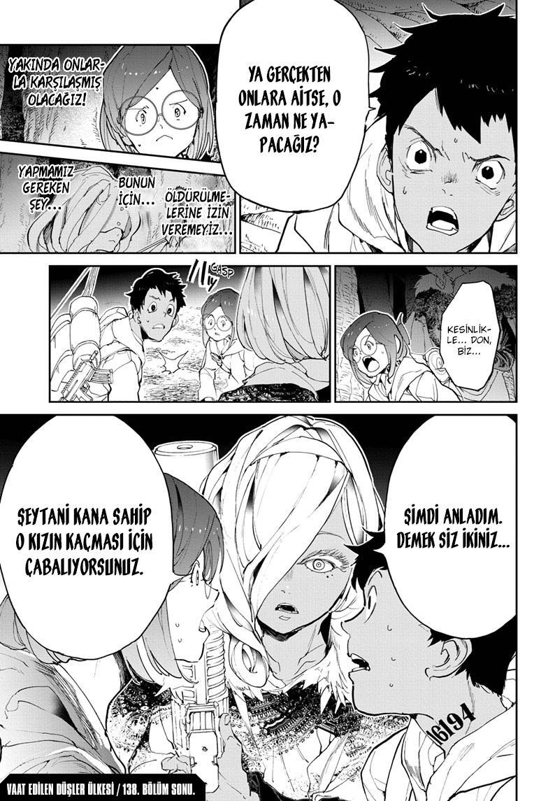 The Promised Neverland mangasının 138 bölümünün 21. sayfasını okuyorsunuz.