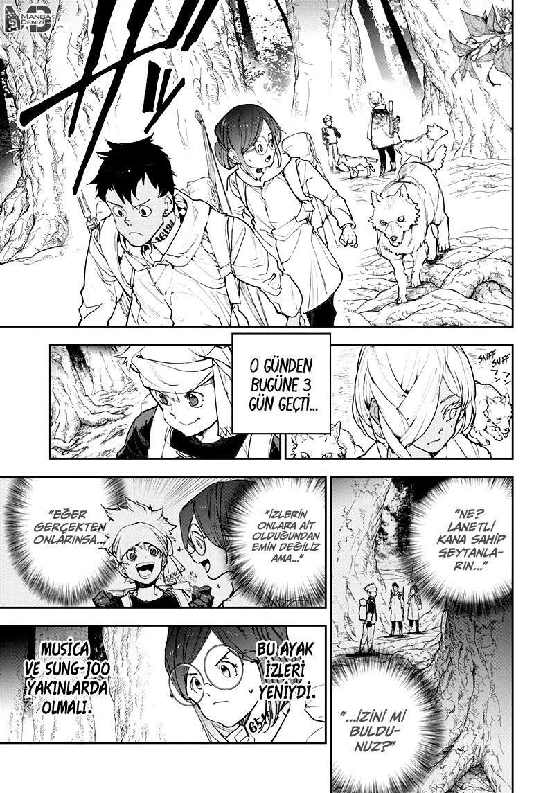 The Promised Neverland mangasının 143 bölümünün 5. sayfasını okuyorsunuz.