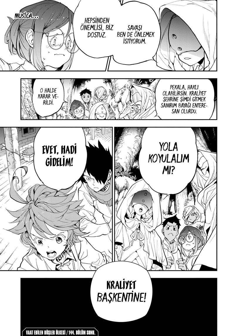 The Promised Neverland mangasının 144 bölümünün 20. sayfasını okuyorsunuz.